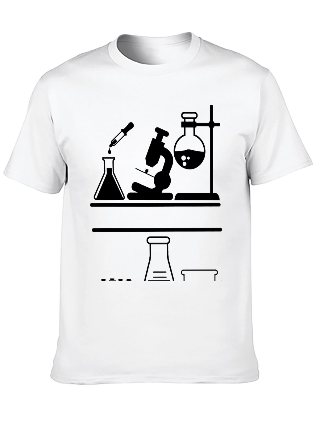 Science Lab T-Shirt - Black Graphic Tee