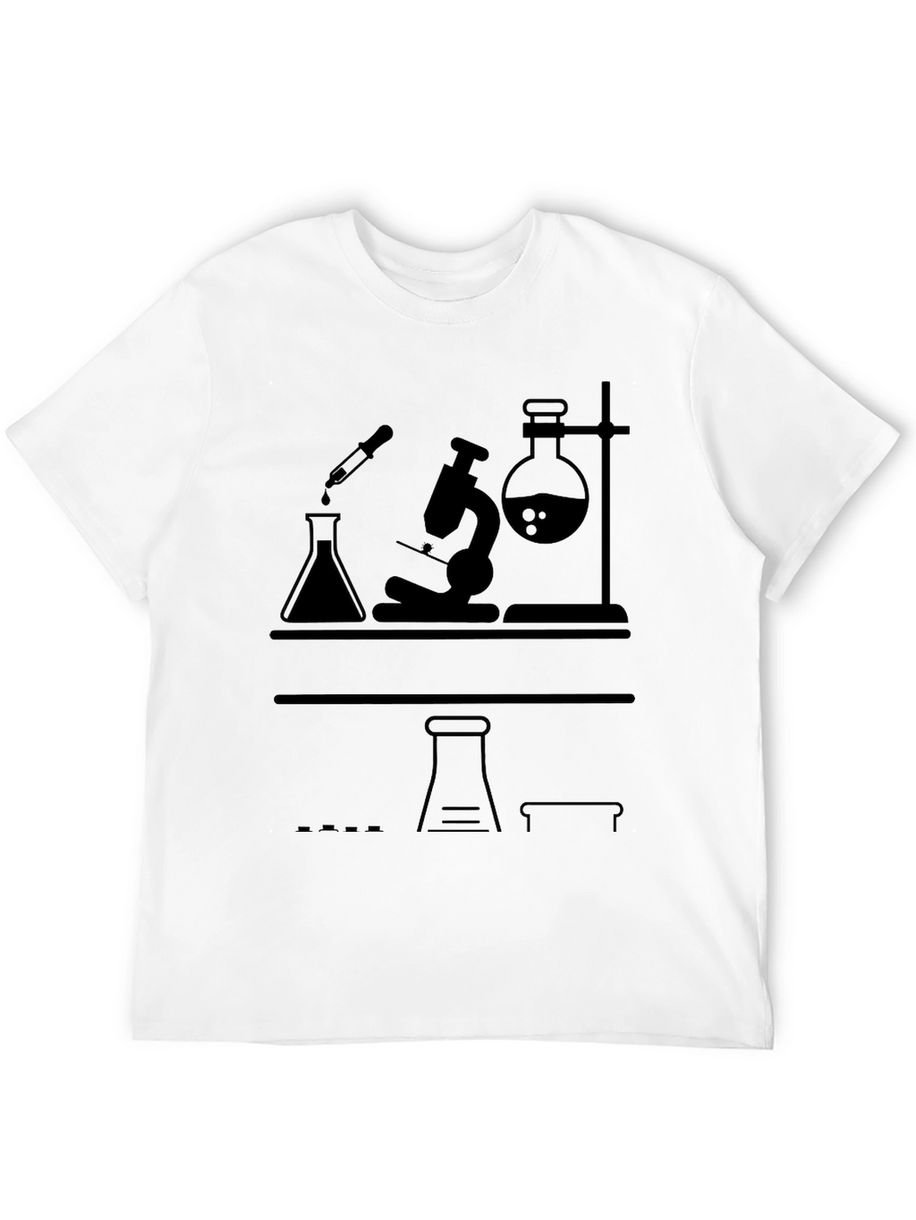 Science Lab T-Shirt - Black Graphic Tee