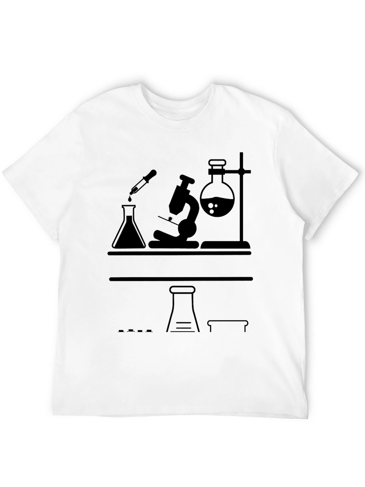 Science Lab T-Shirt - Black Graphic Tee