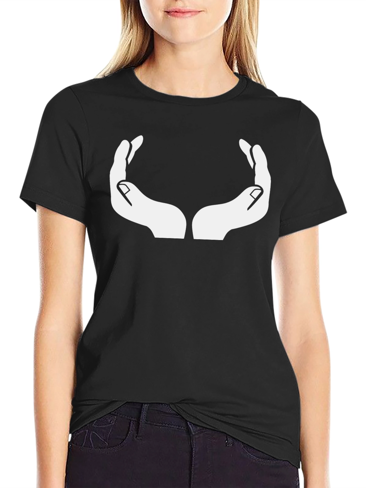 Hands Graphic Print T-Shirt