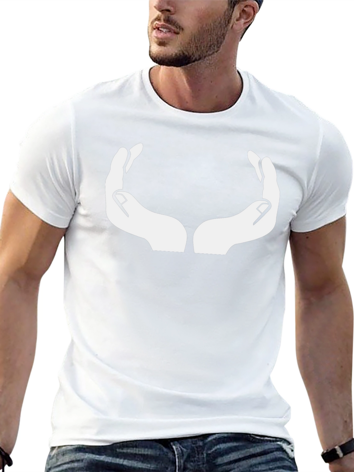 Hands Graphic Print T-Shirt
