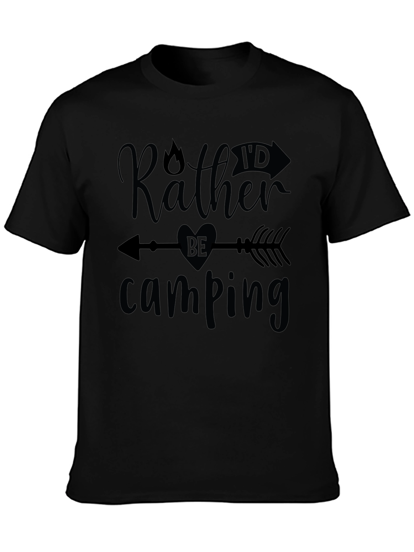 Camping T-Shirt - Rather Be Camping Graphic Tee