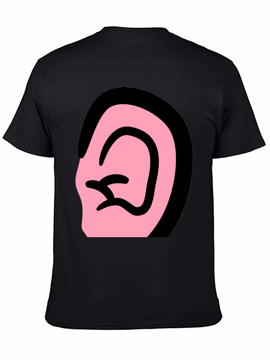 Ear Graphic Black T-Shirt