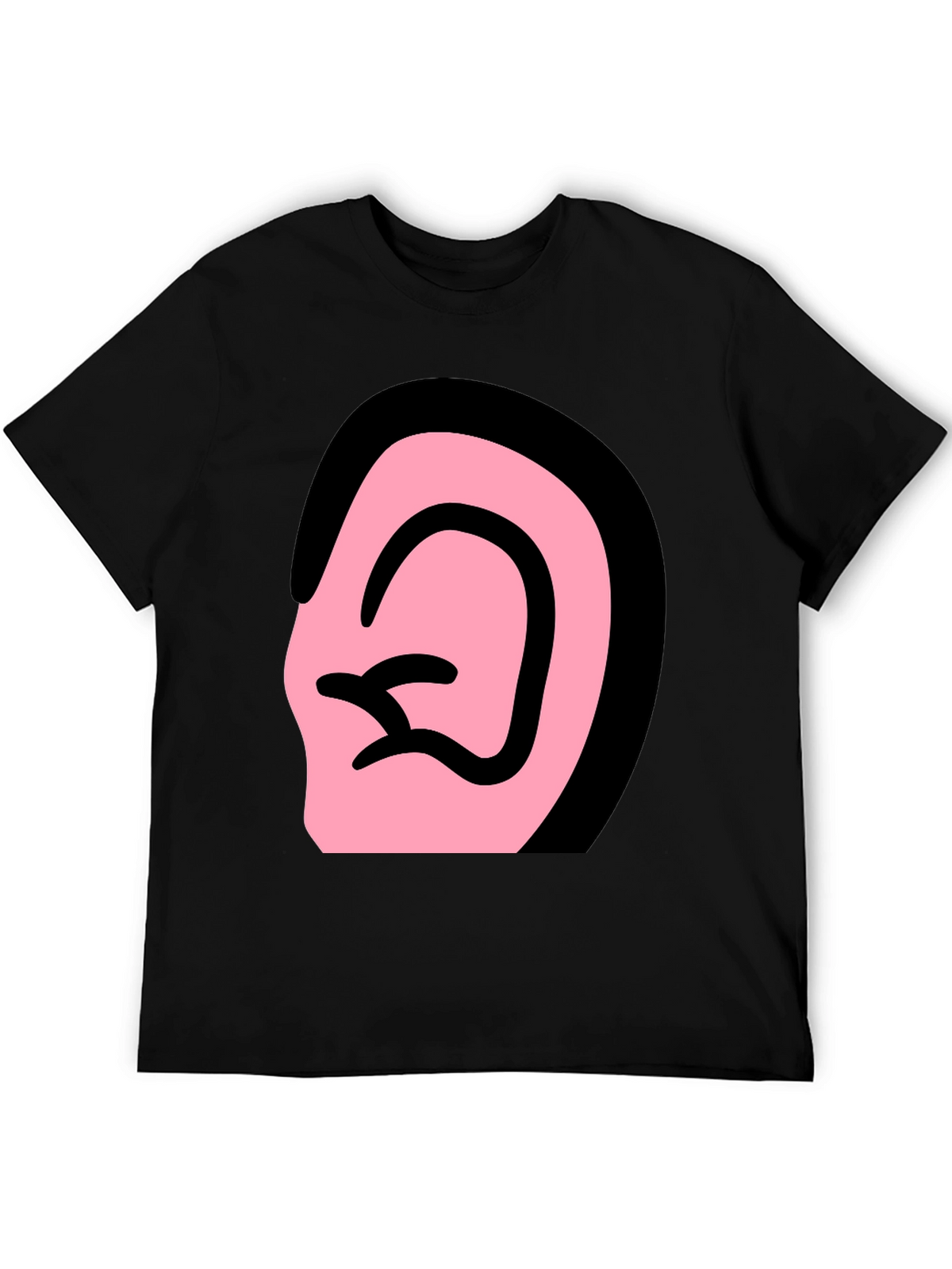 Ear Graphic Black T-Shirt