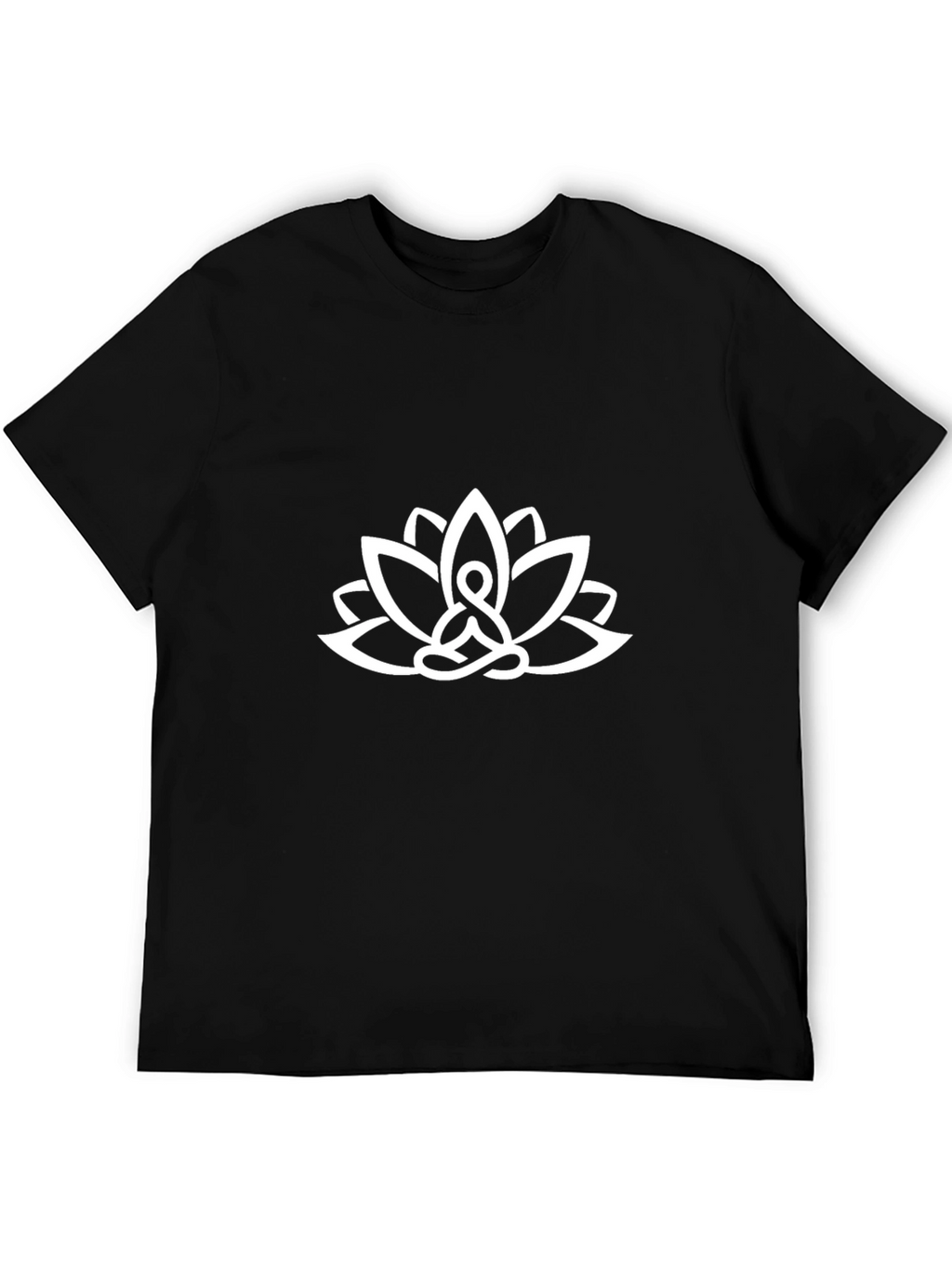 Lotus Meditation Graphic Tee - Black
