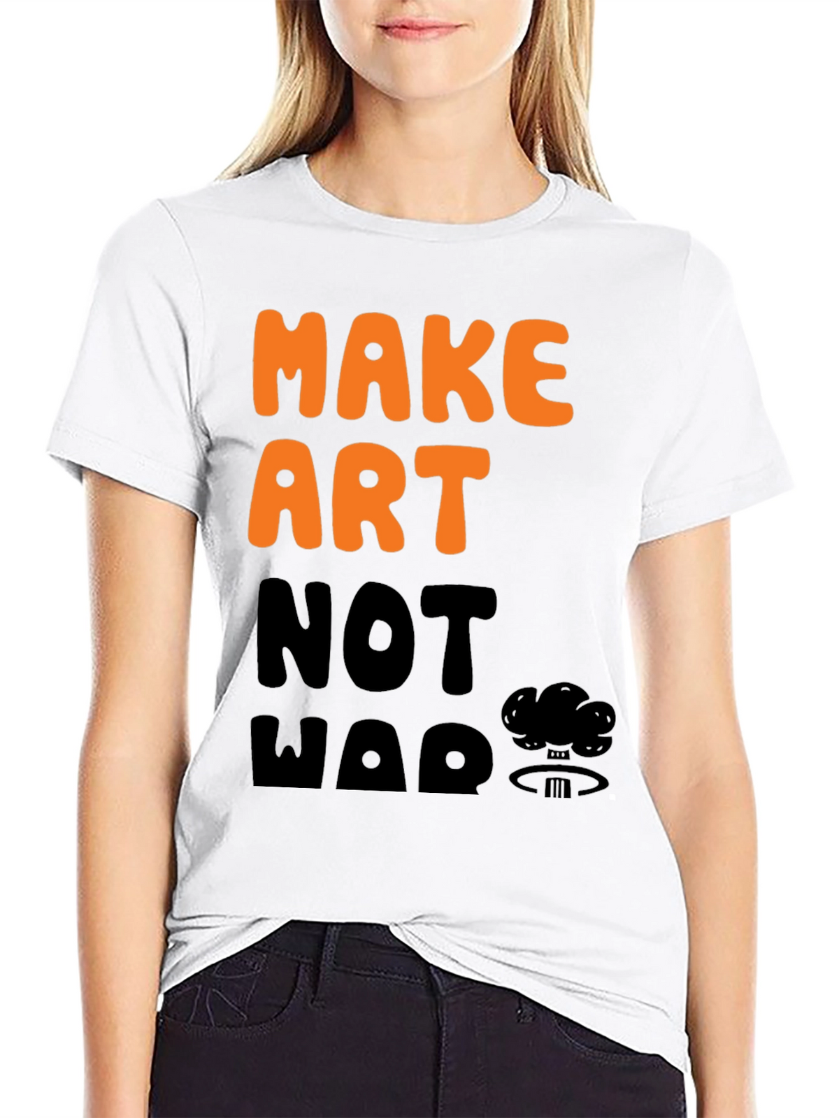 Make Art Not War Graphic T-Shirt