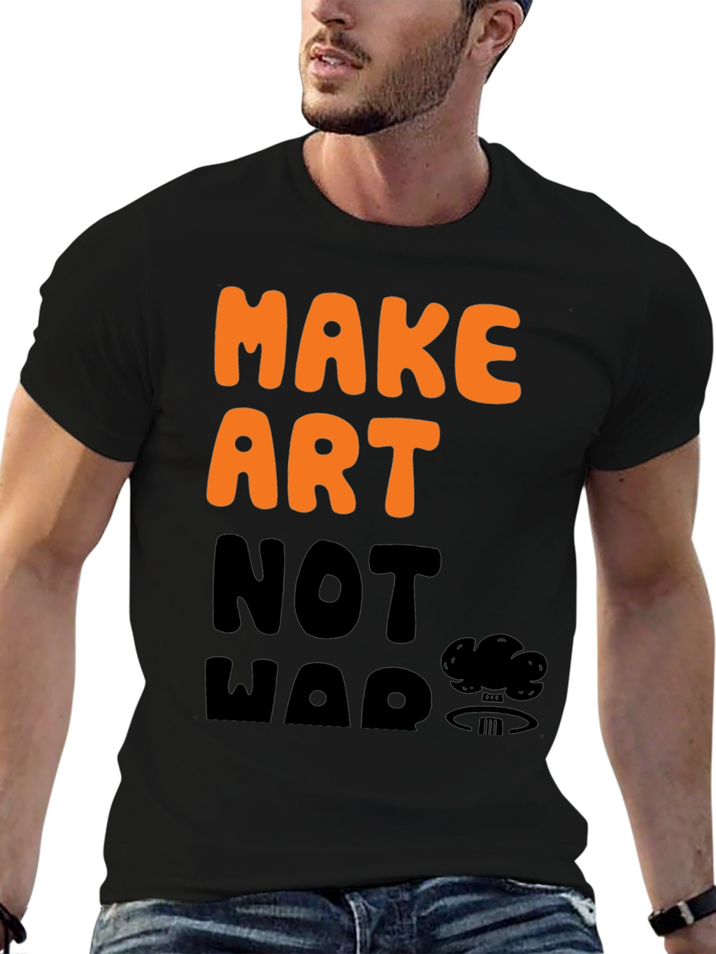Make Art Not War Graphic T-Shirt