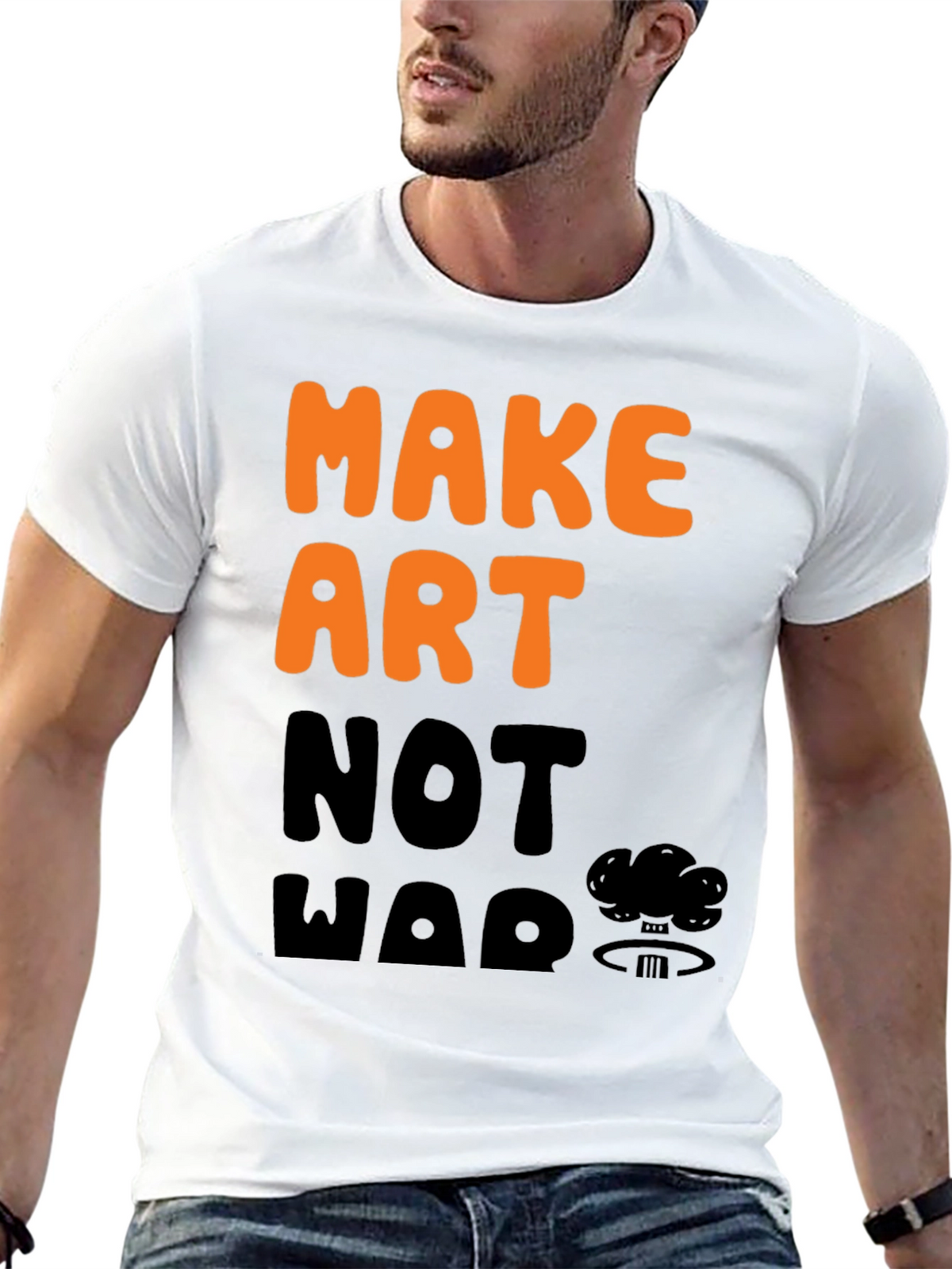 Make Art Not War Graphic T-Shirt
