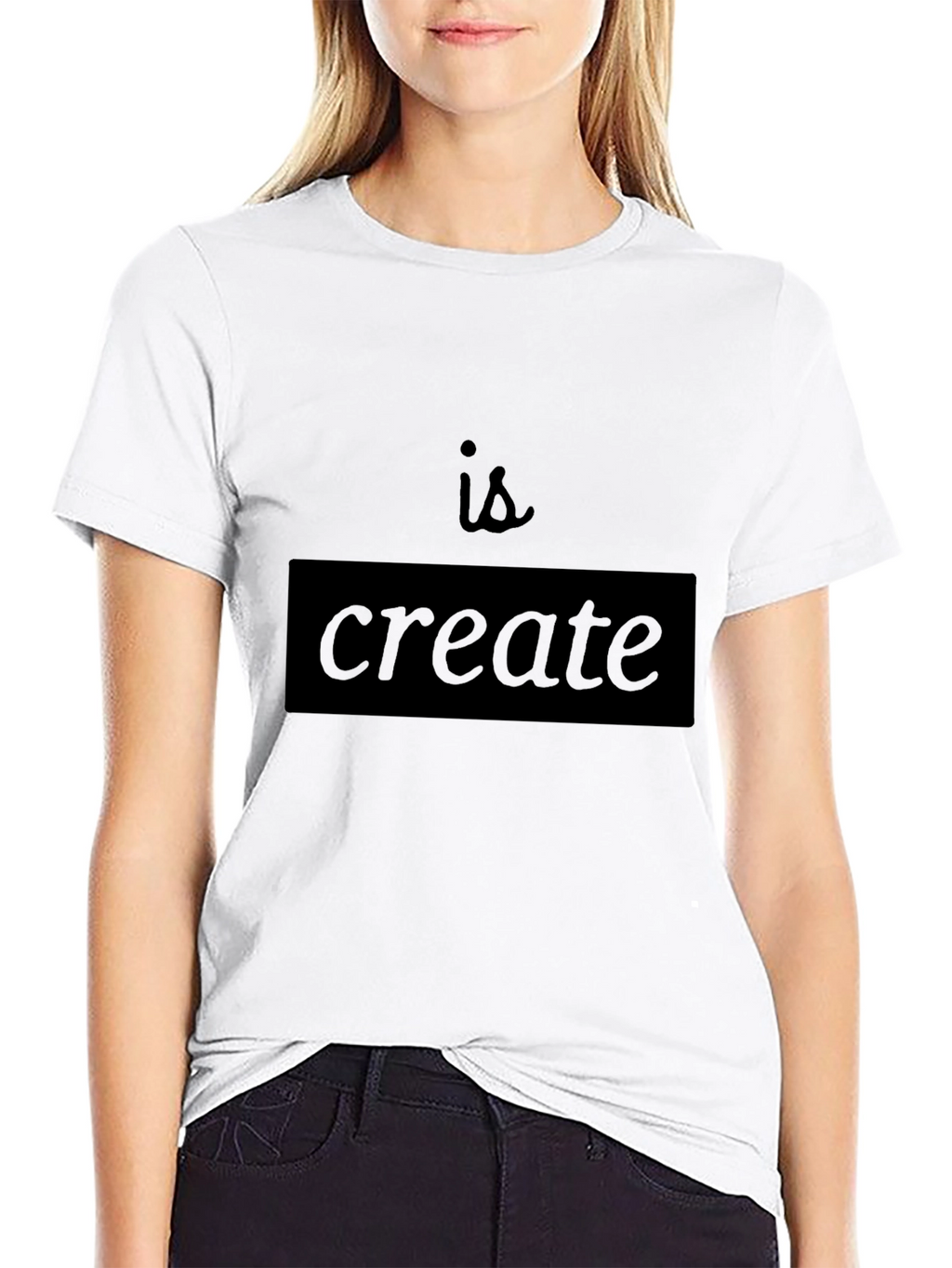 Create T-Shirt - Motivational Black Tee