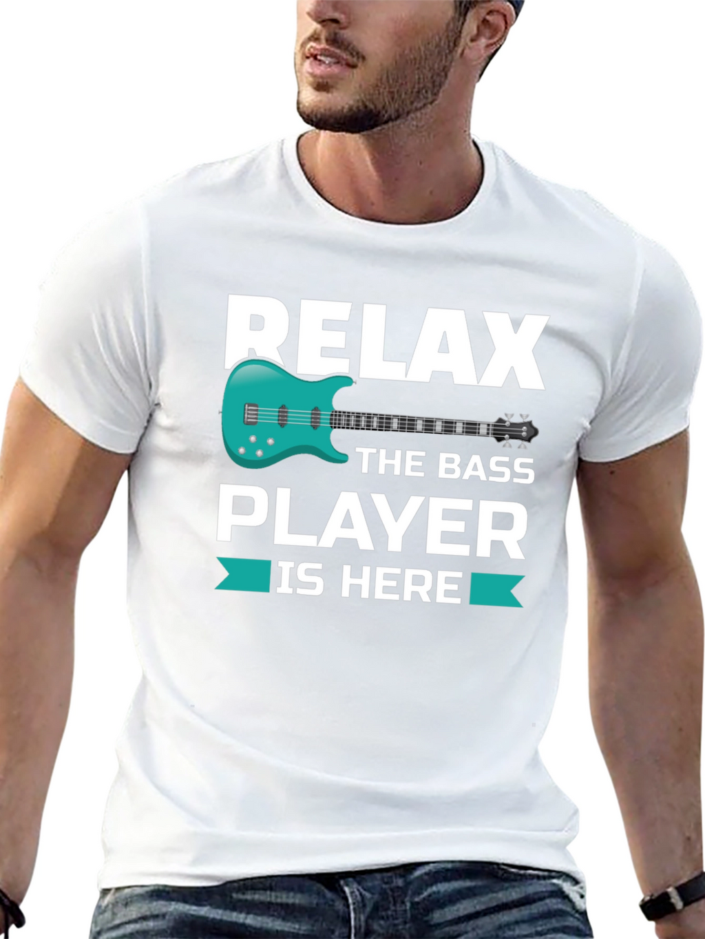 Relax The Bass Player Is Here - Graphic T-Shirt