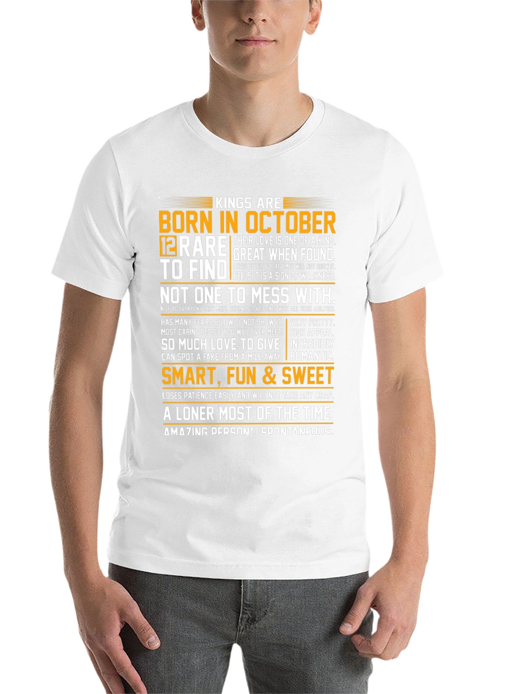Kings Are Born in October Graphic T-Shirt