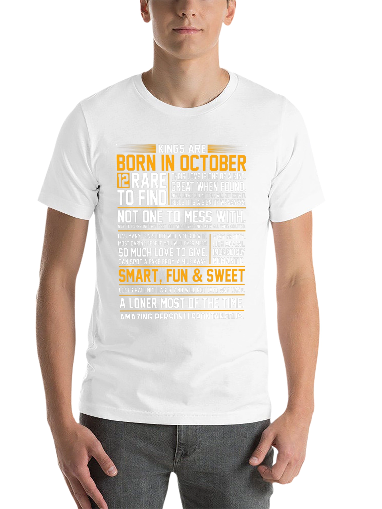 Kings Are Born in October Graphic T-Shirt