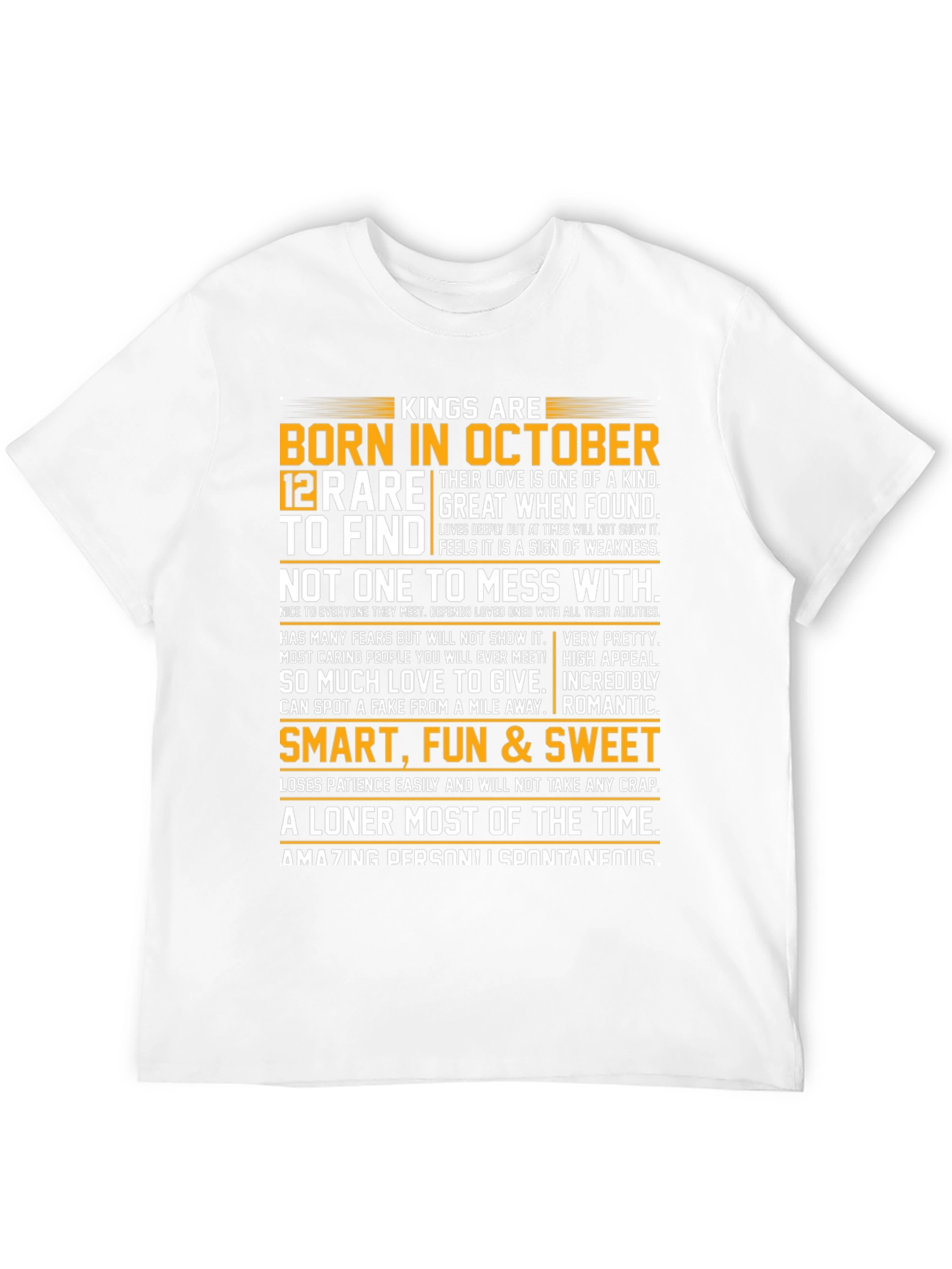Kings Are Born in October Graphic T-Shirt
