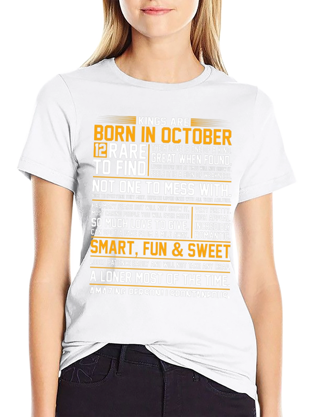Kings Are Born in October Graphic T-Shirt