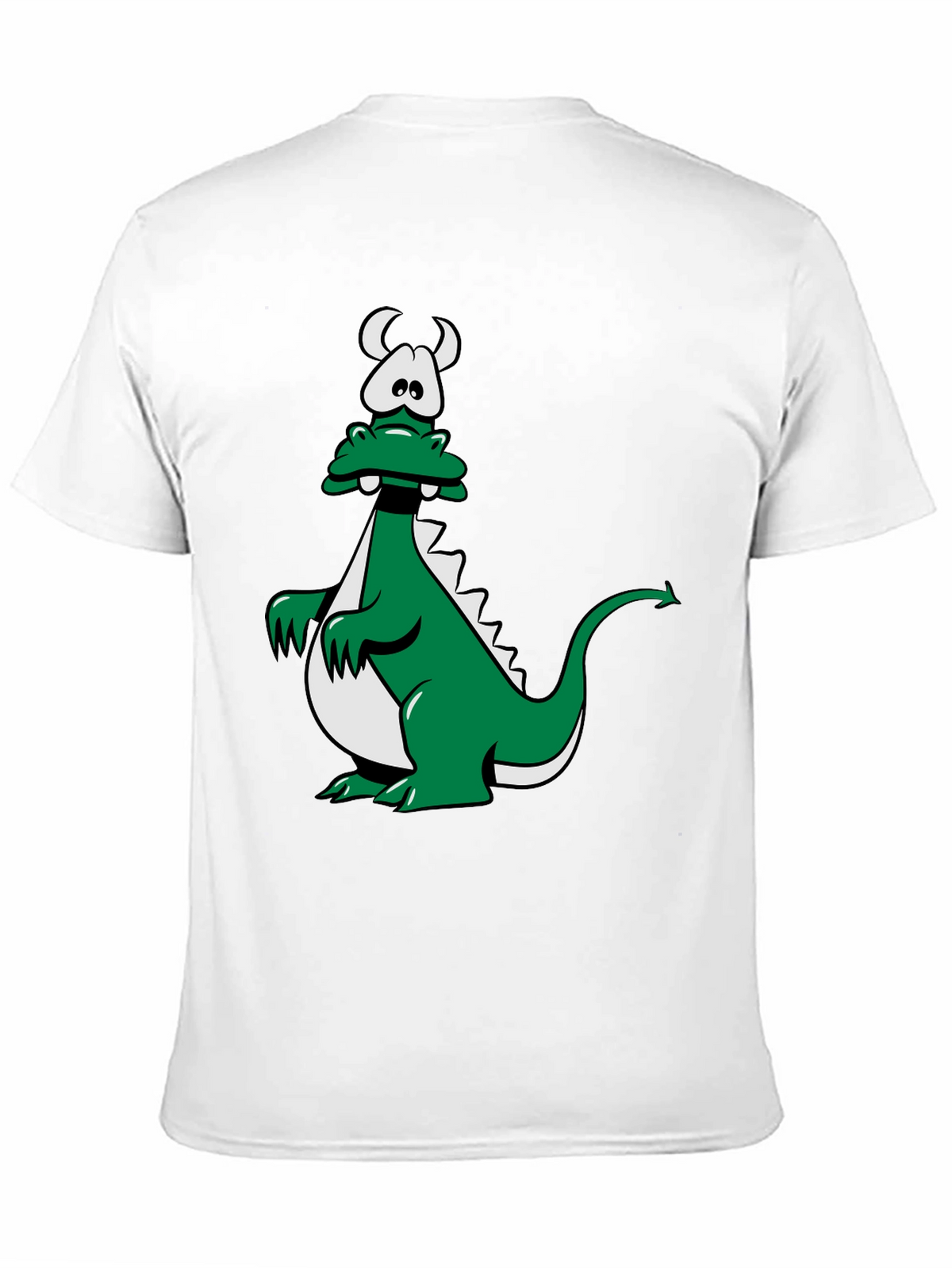 Cartoon Dragon Graphic Tee - Black Unisex T-Shirt