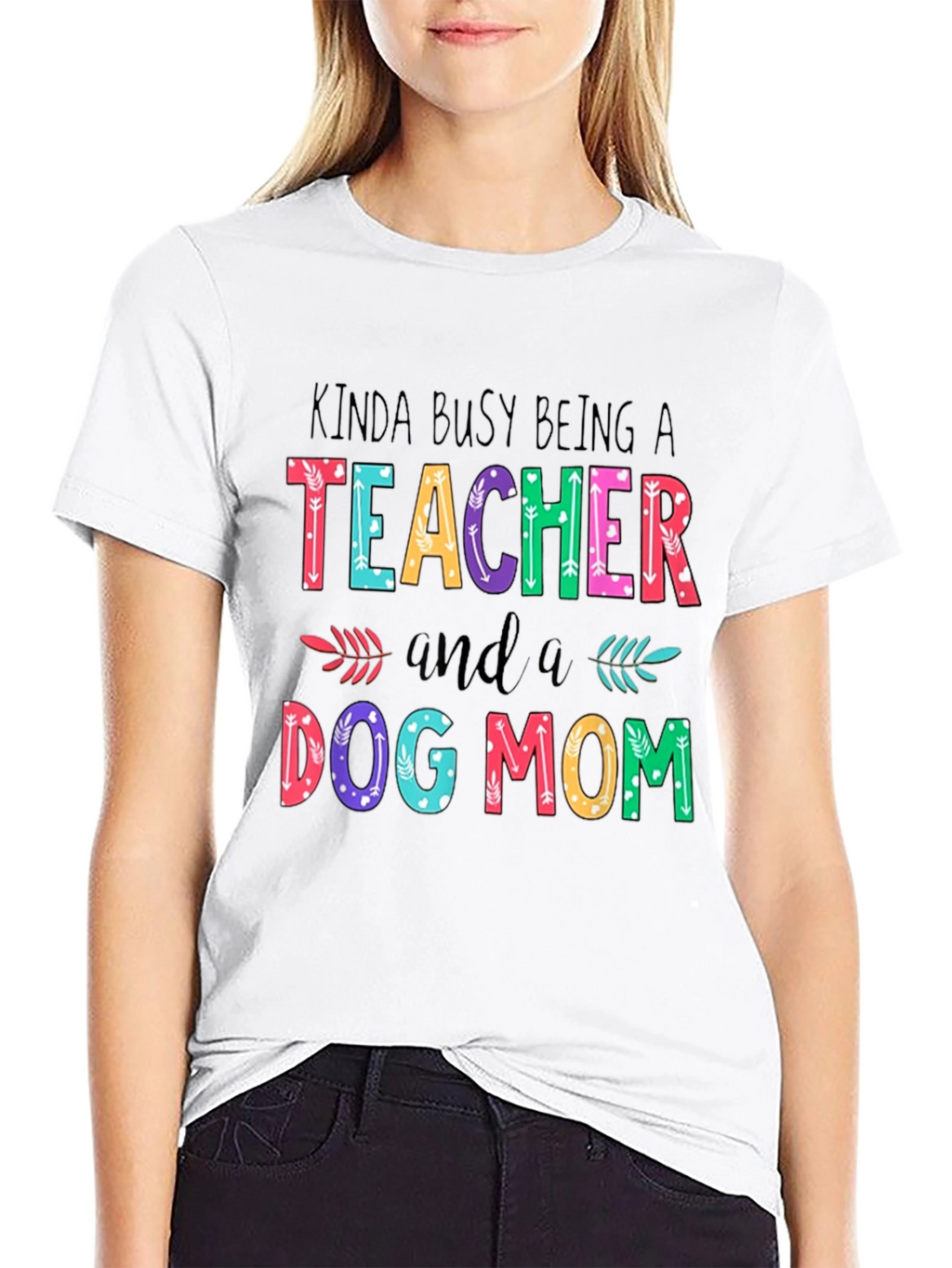 Teacher Dog Mom Graphic T-Shirt