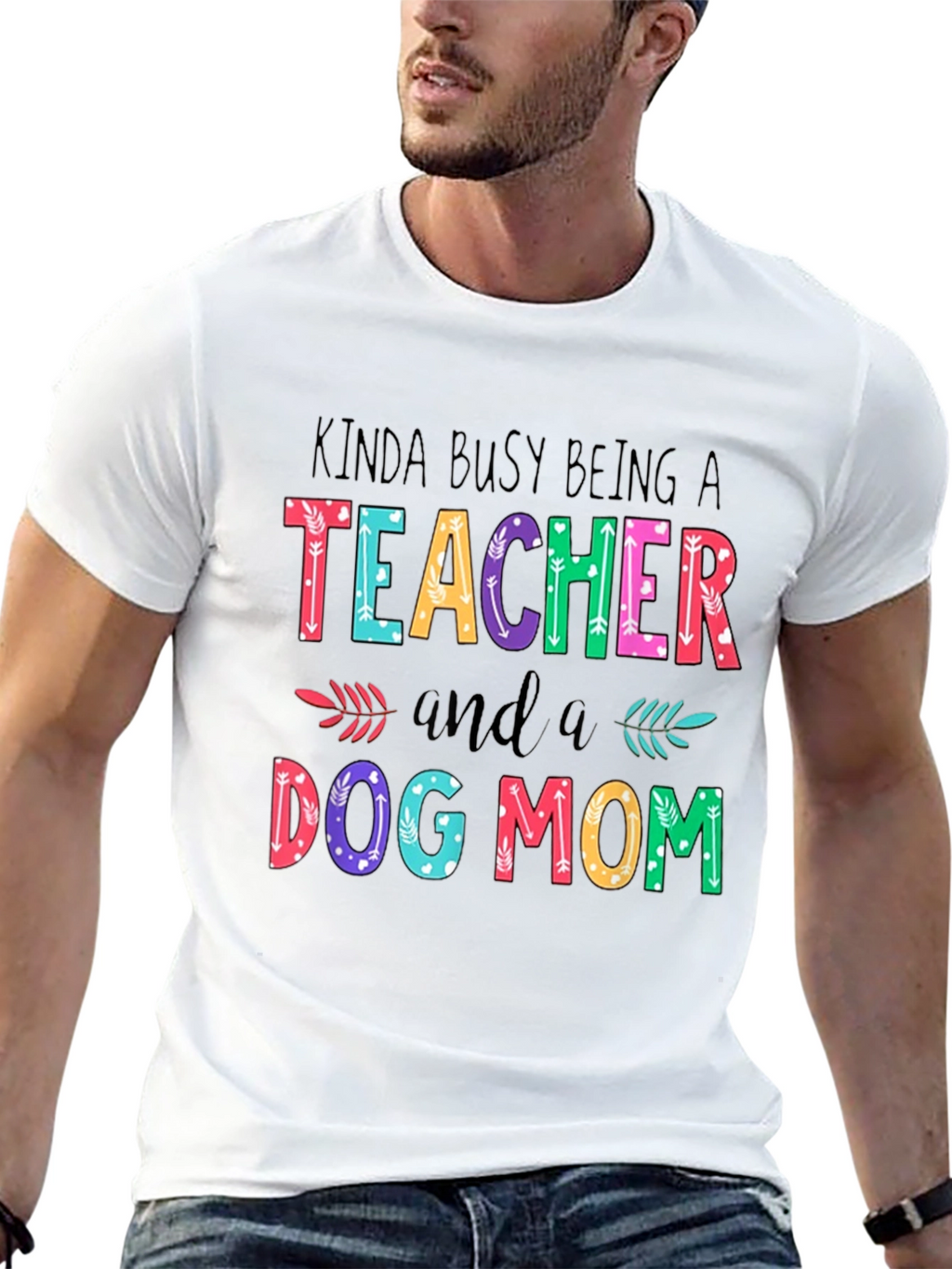Teacher Dog Mom Graphic T-Shirt