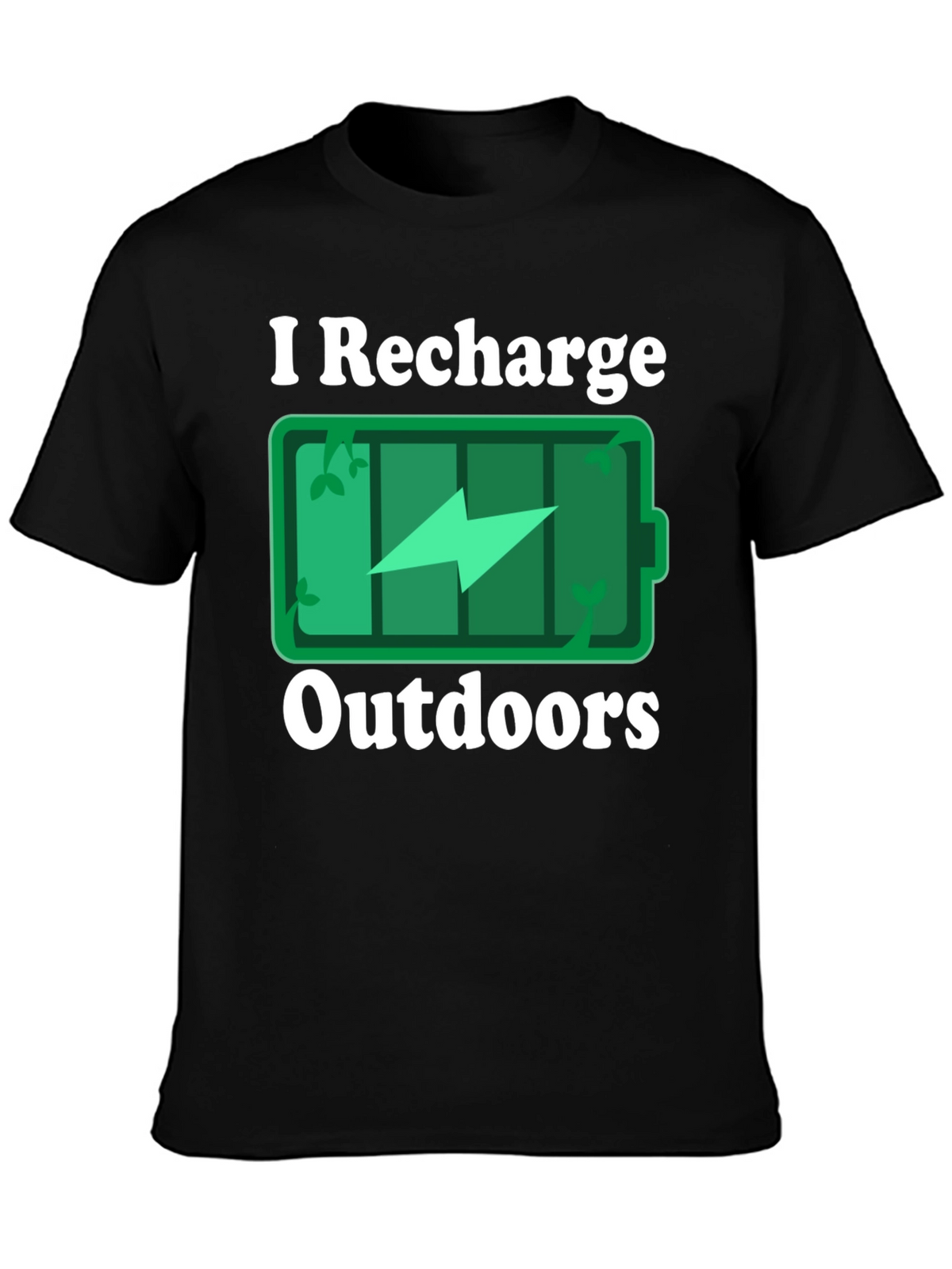 I Recharge Outdoors Graphic T-Shirt