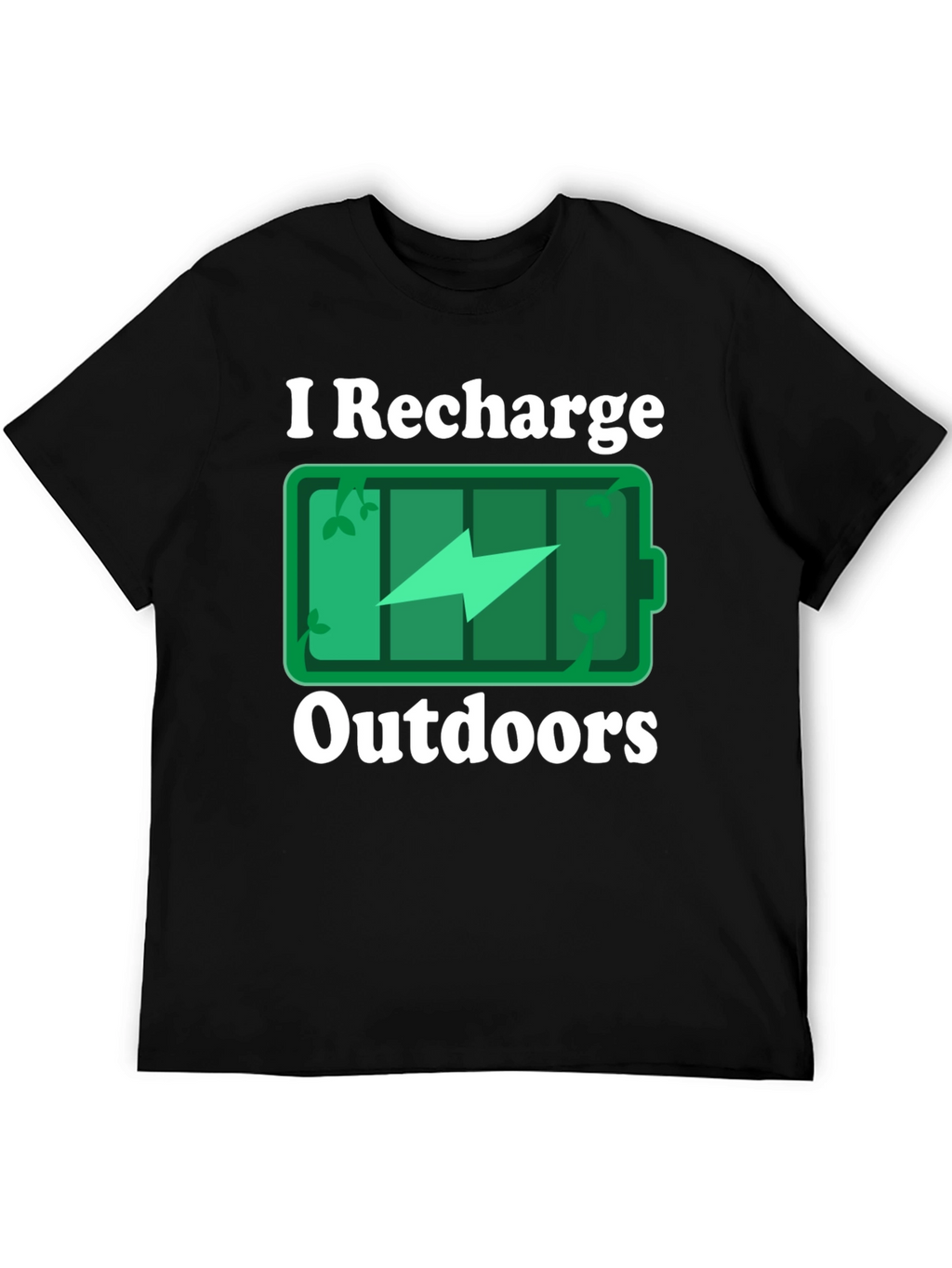 I Recharge Outdoors Graphic T-Shirt