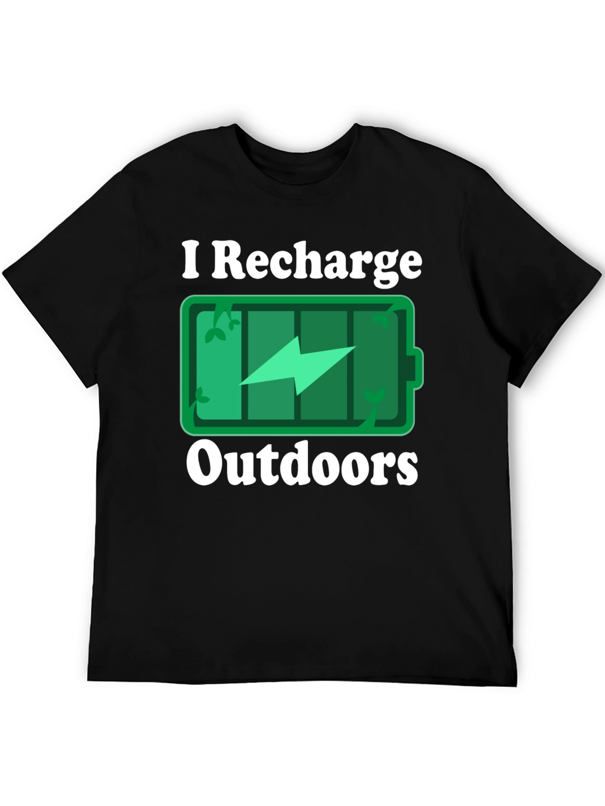 I Recharge Outdoors Graphic T-Shirt