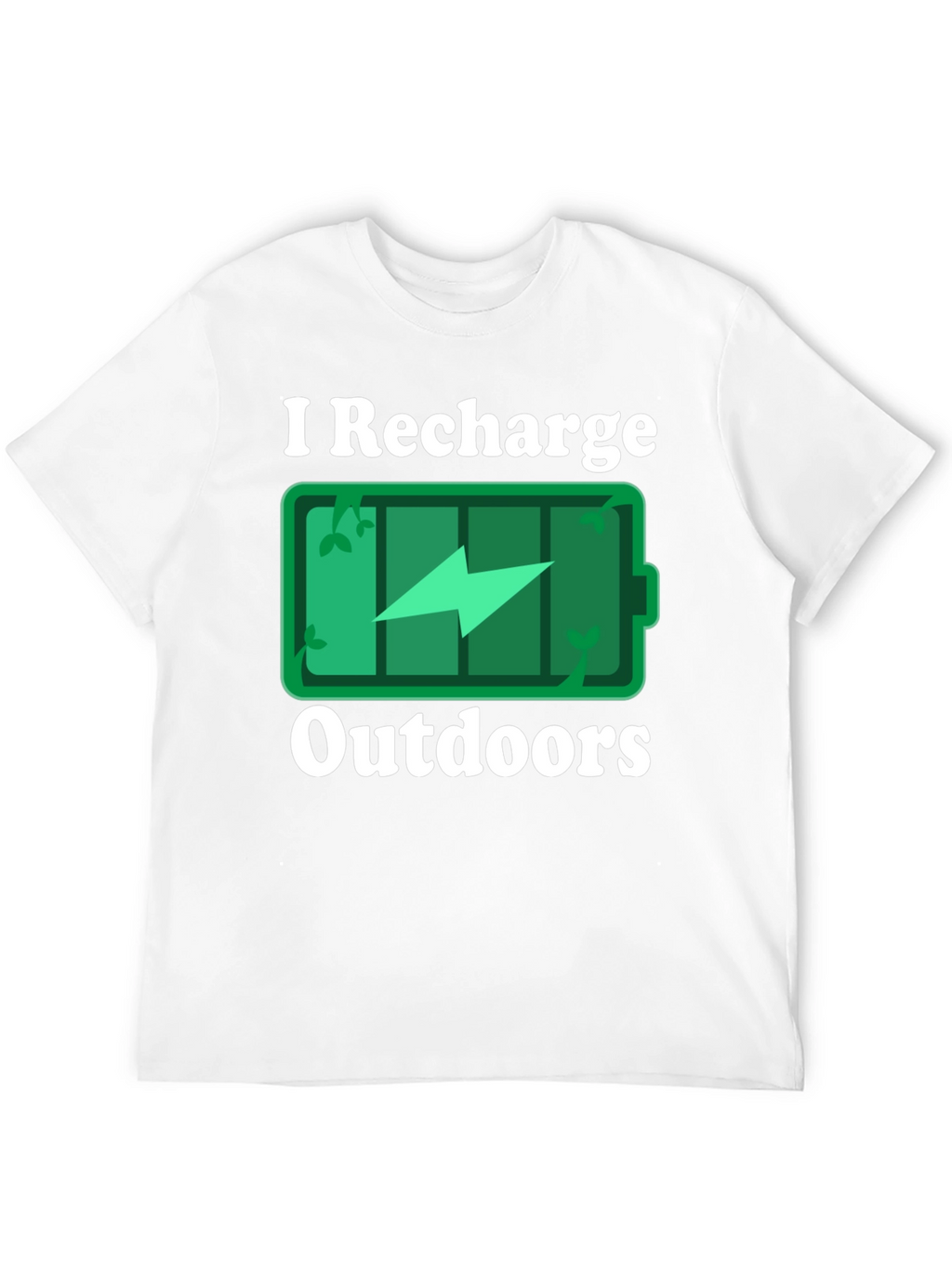 I Recharge Outdoors Graphic T-Shirt