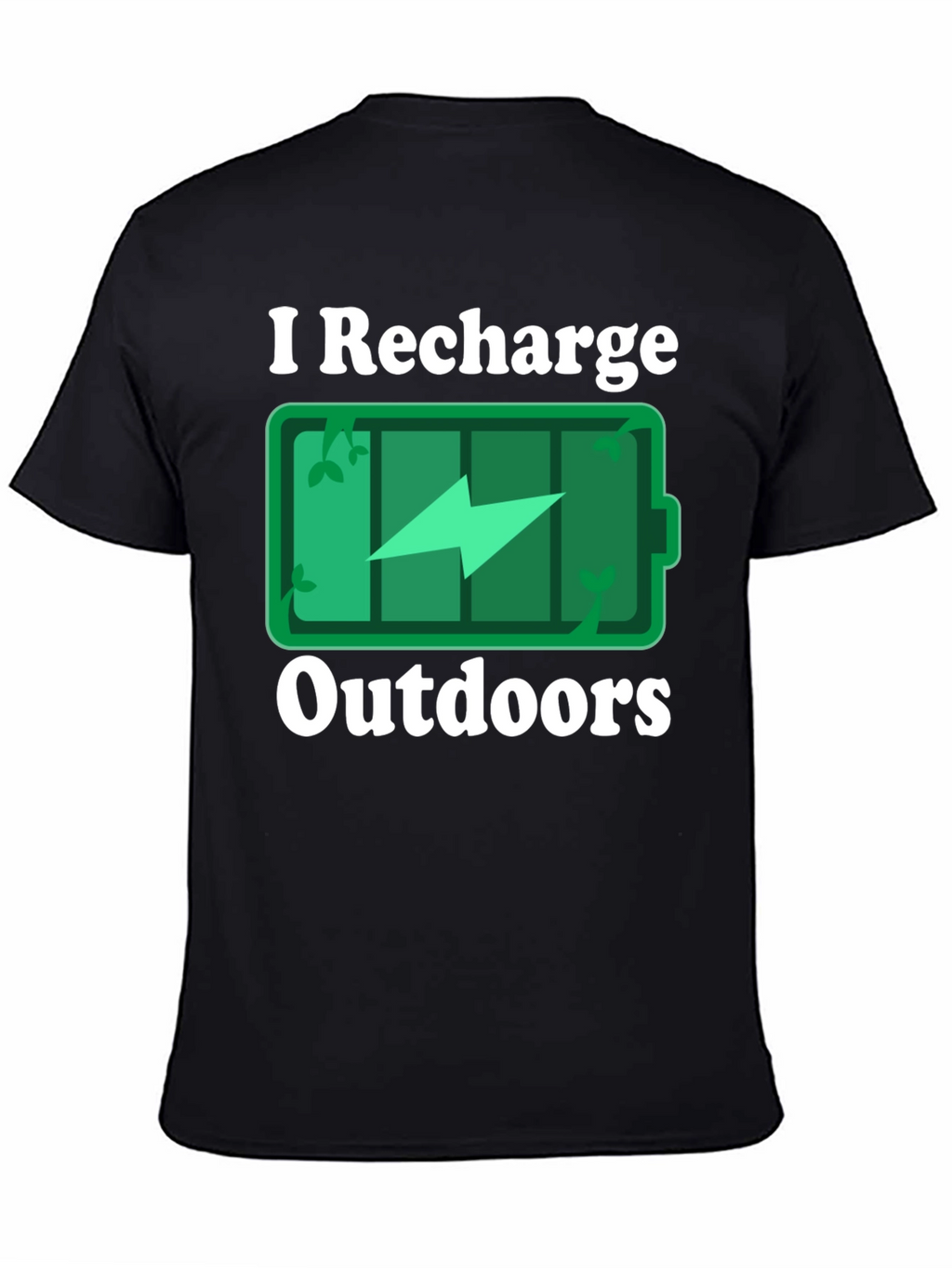 I Recharge Outdoors Graphic T-Shirt