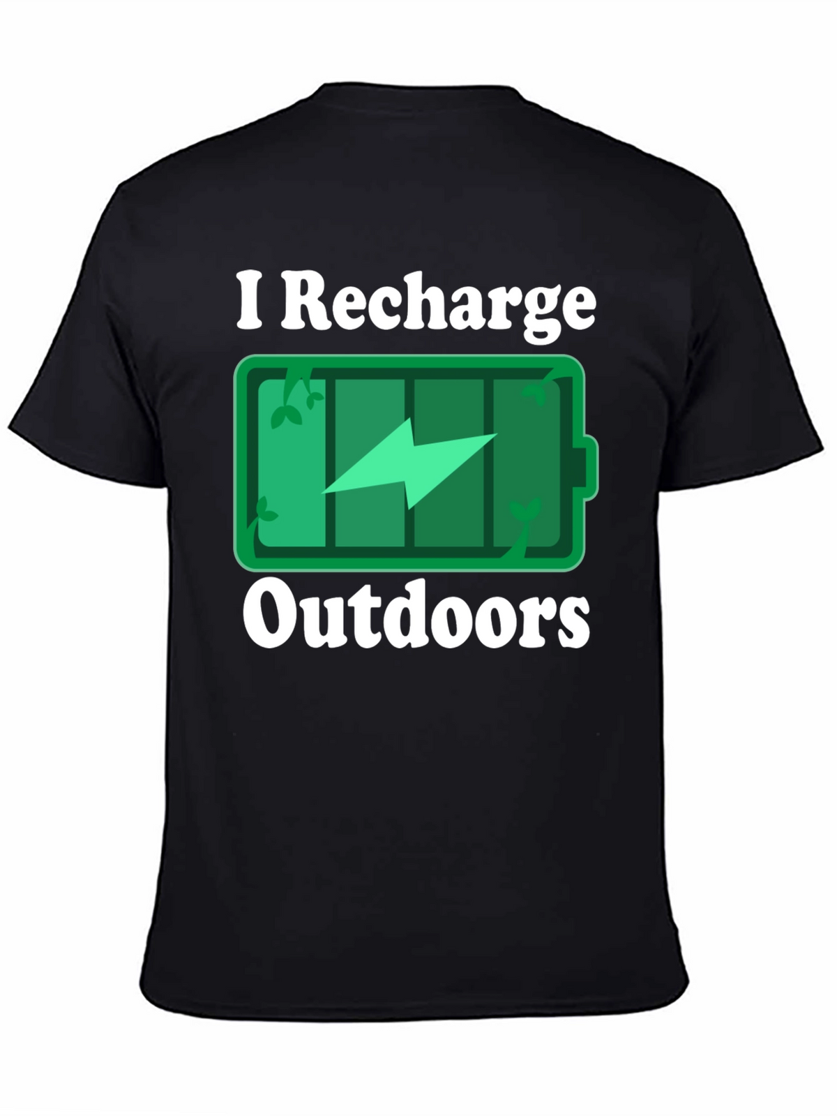 I Recharge Outdoors Graphic T-Shirt