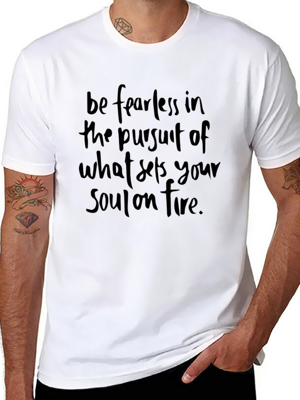 Fearless Pursuit Graphic T-Shirt - Black