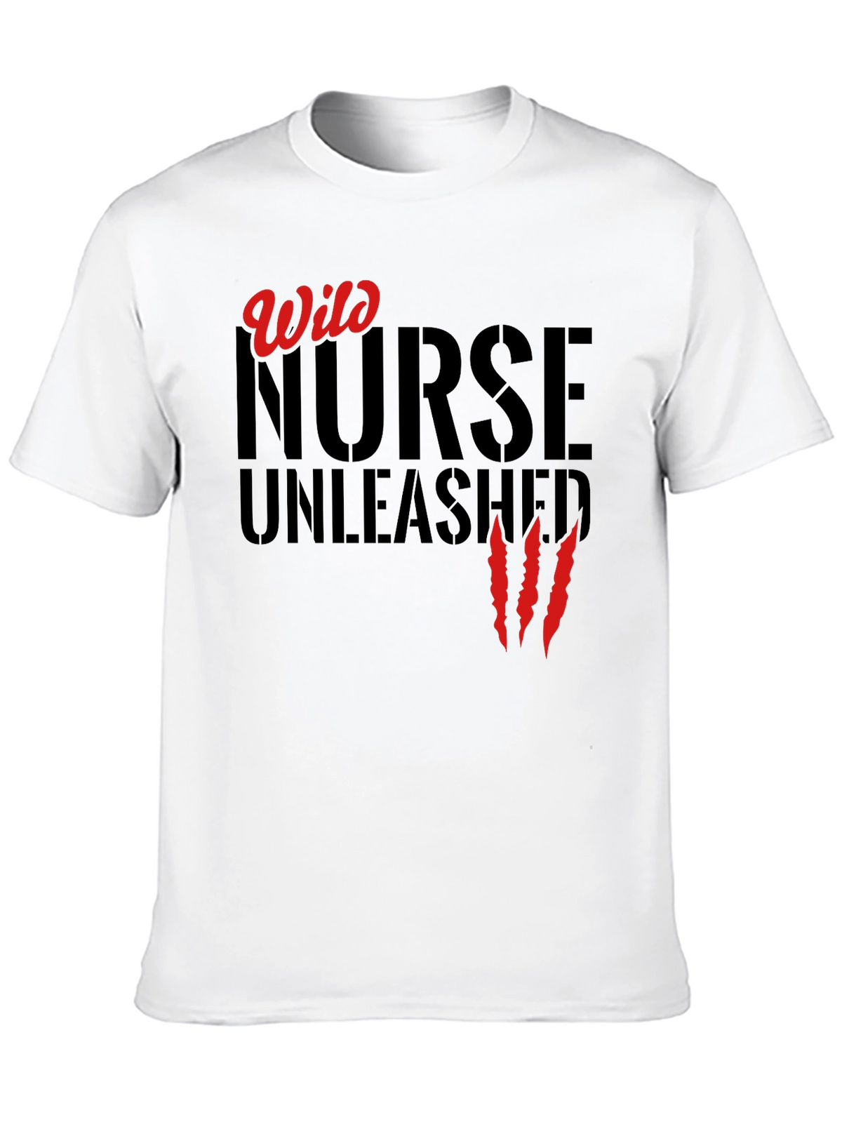 Wild Nurse Unleashed Graphic T-Shirt