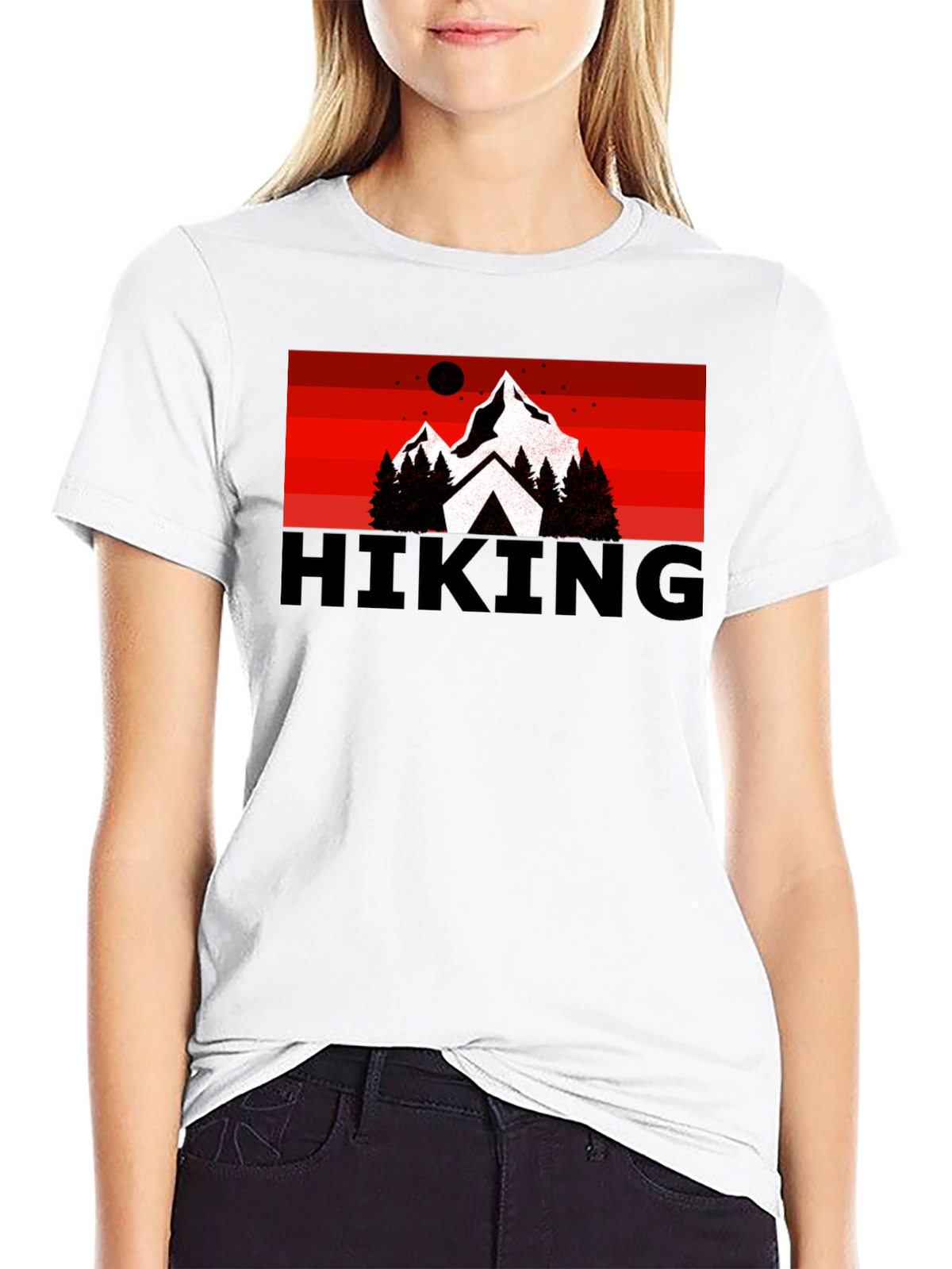 Hiking Adventure Graphic Tee - Black