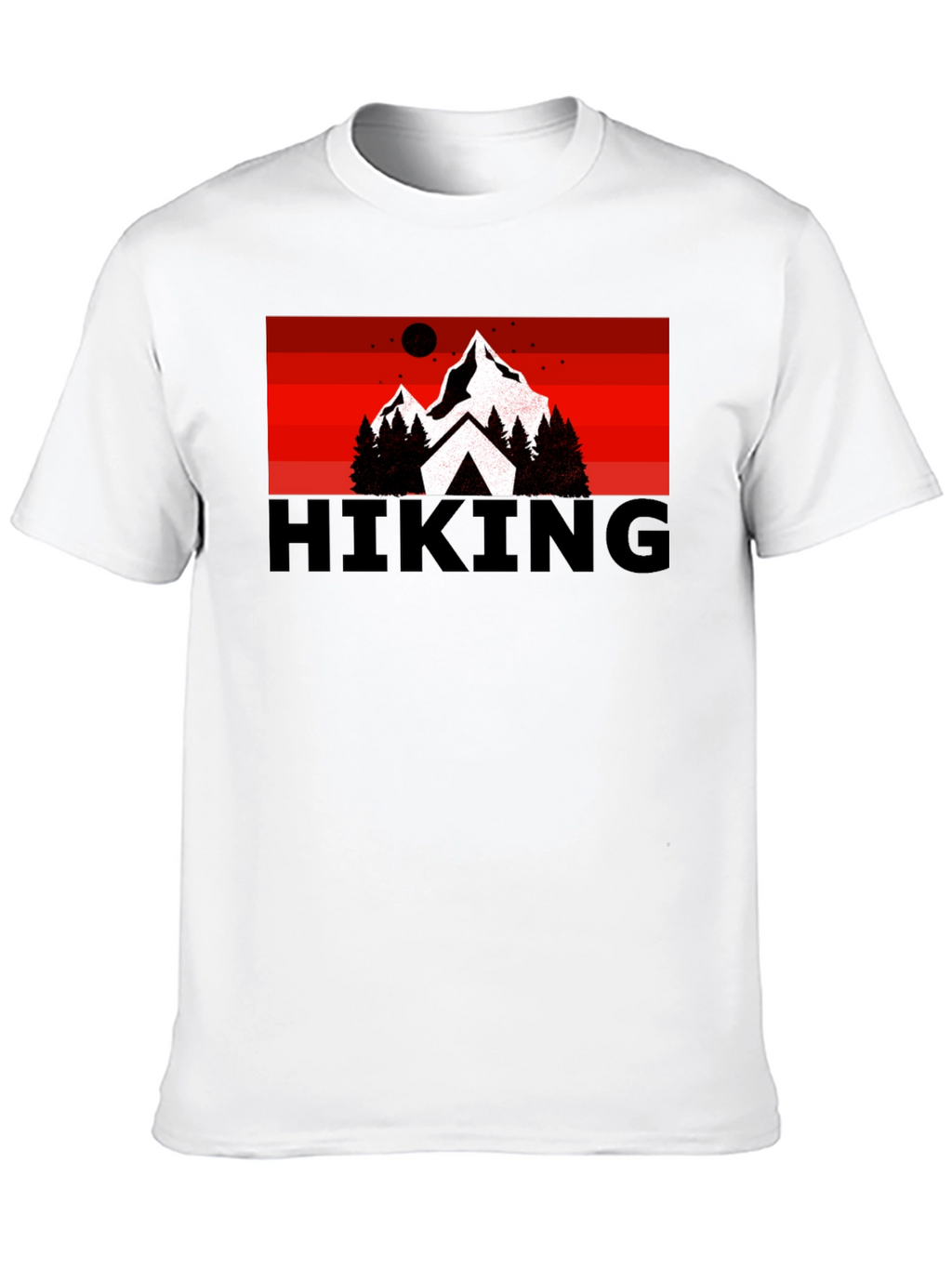 Hiking Adventure Graphic Tee - Black