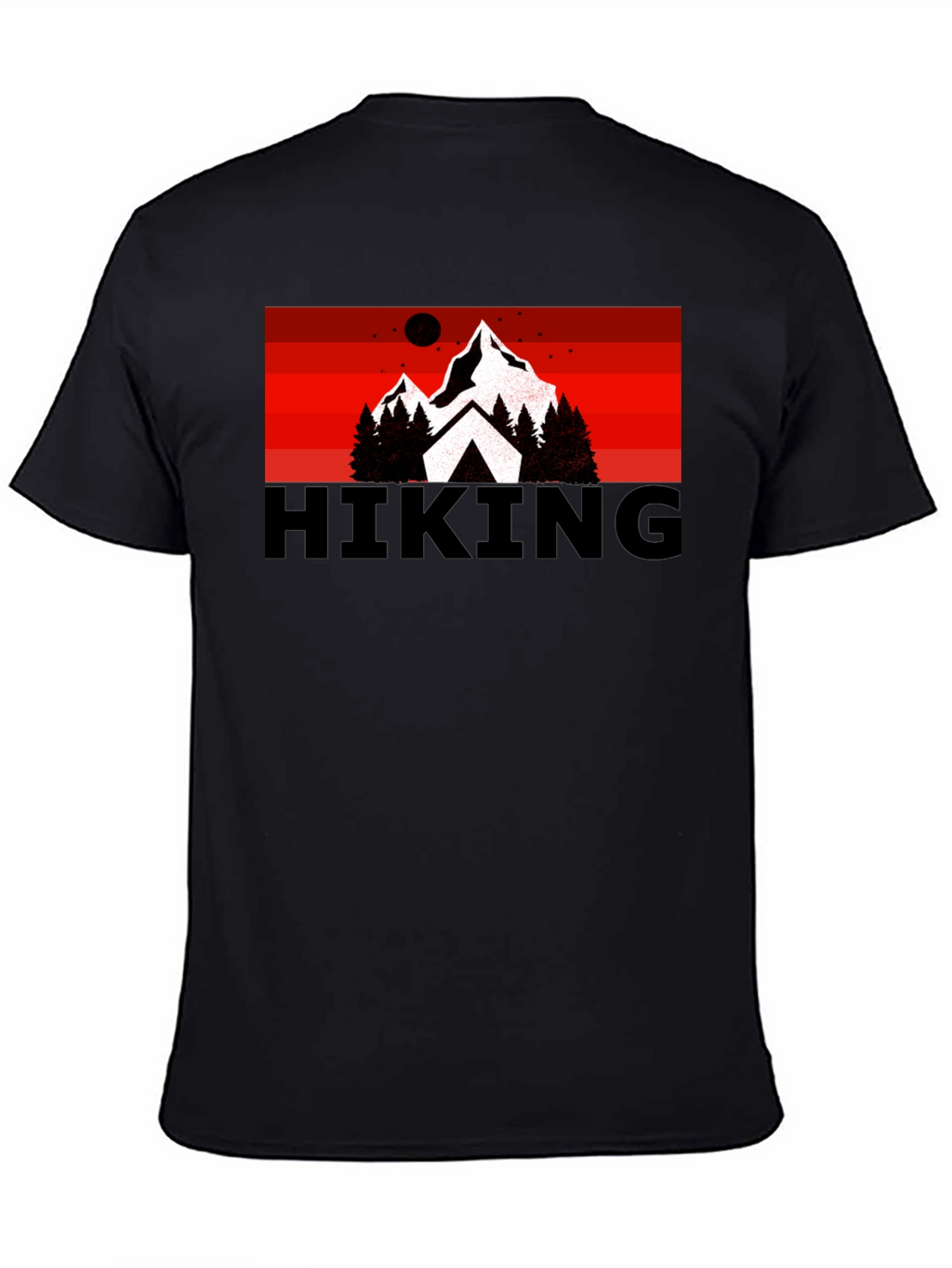 Hiking Adventure Graphic Tee - Black