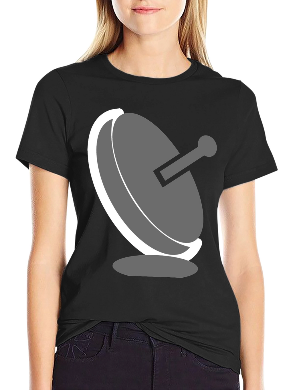 Satellite Dish Graphic T-Shirt - Modern Tech Tee