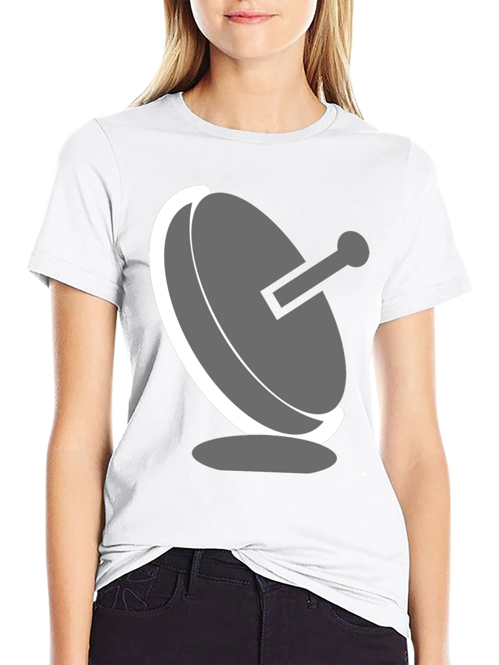 Satellite Dish Graphic T-Shirt - Modern Tech Tee