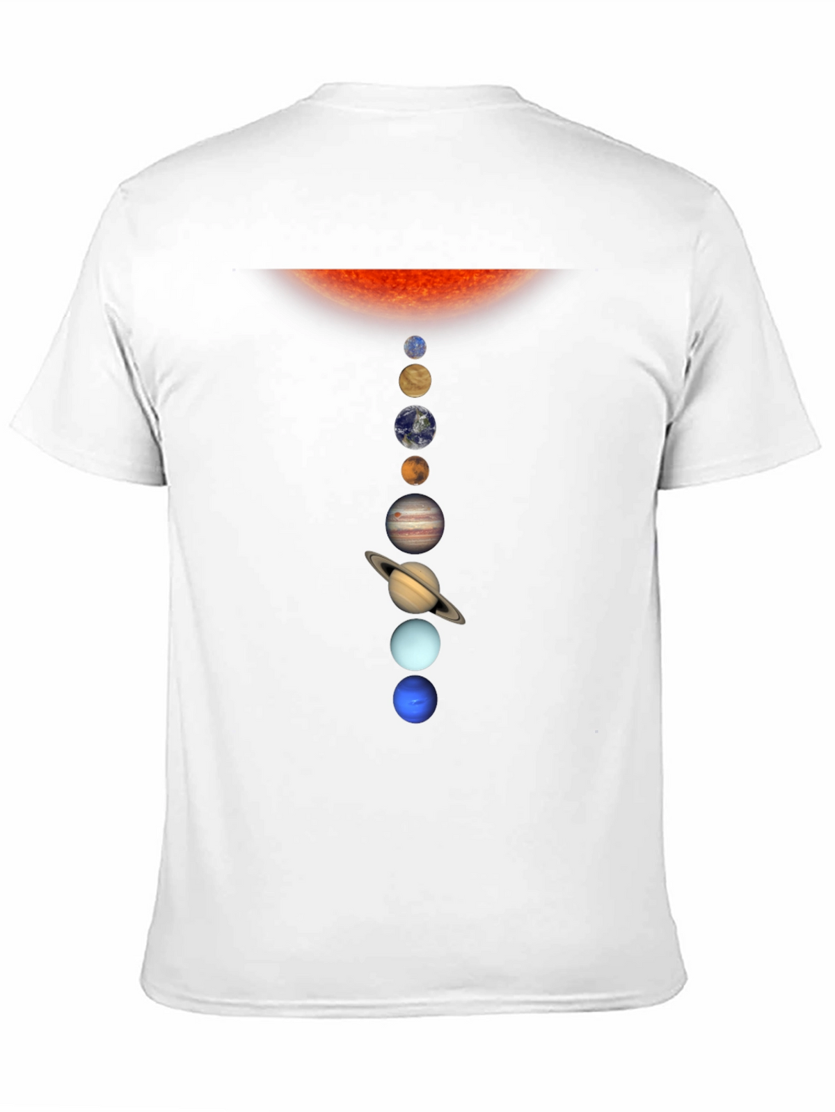 Solar System Planets Graphic T-Shirt - Black