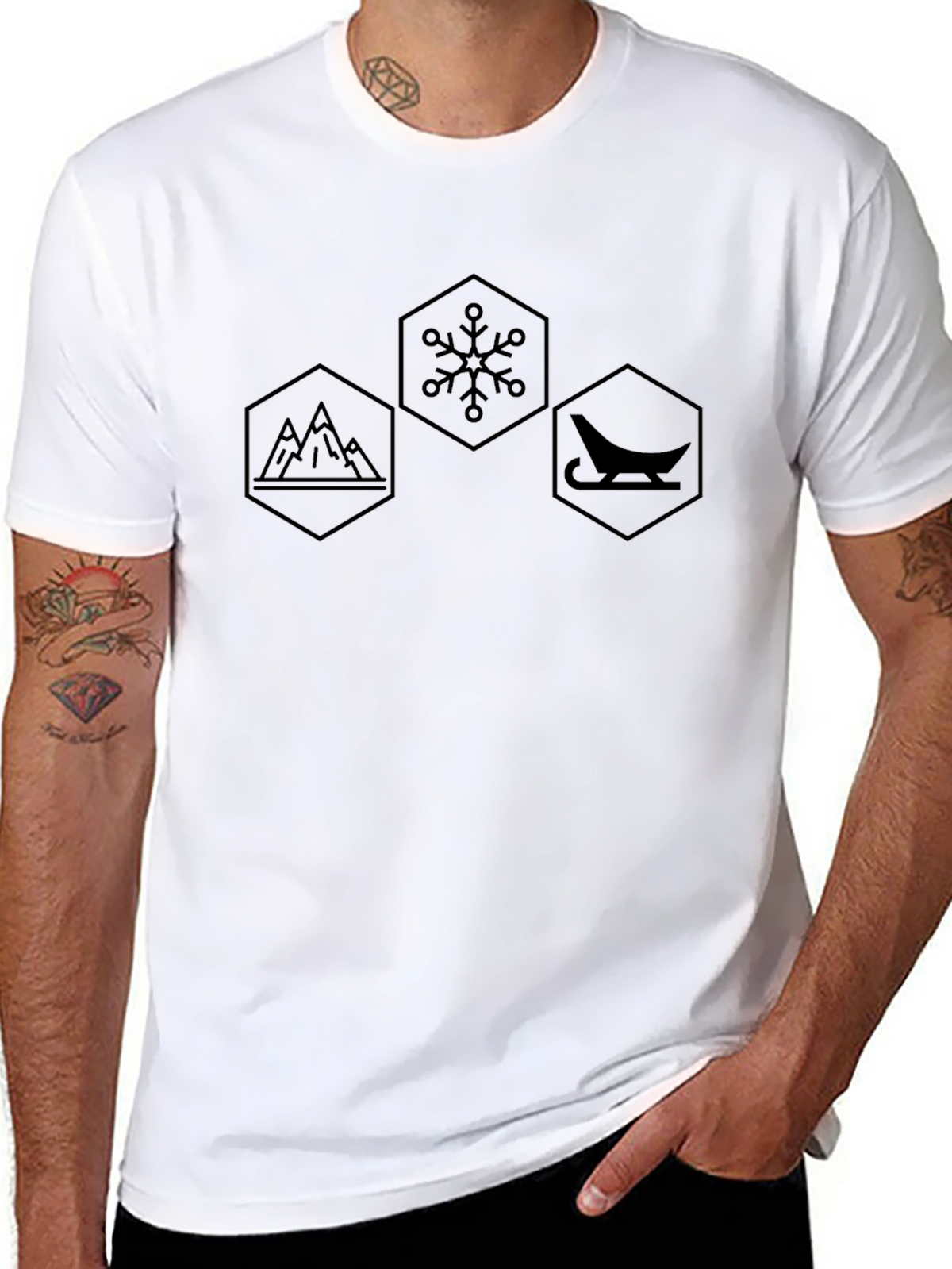Winter Adventure Hexagon T-Shirt