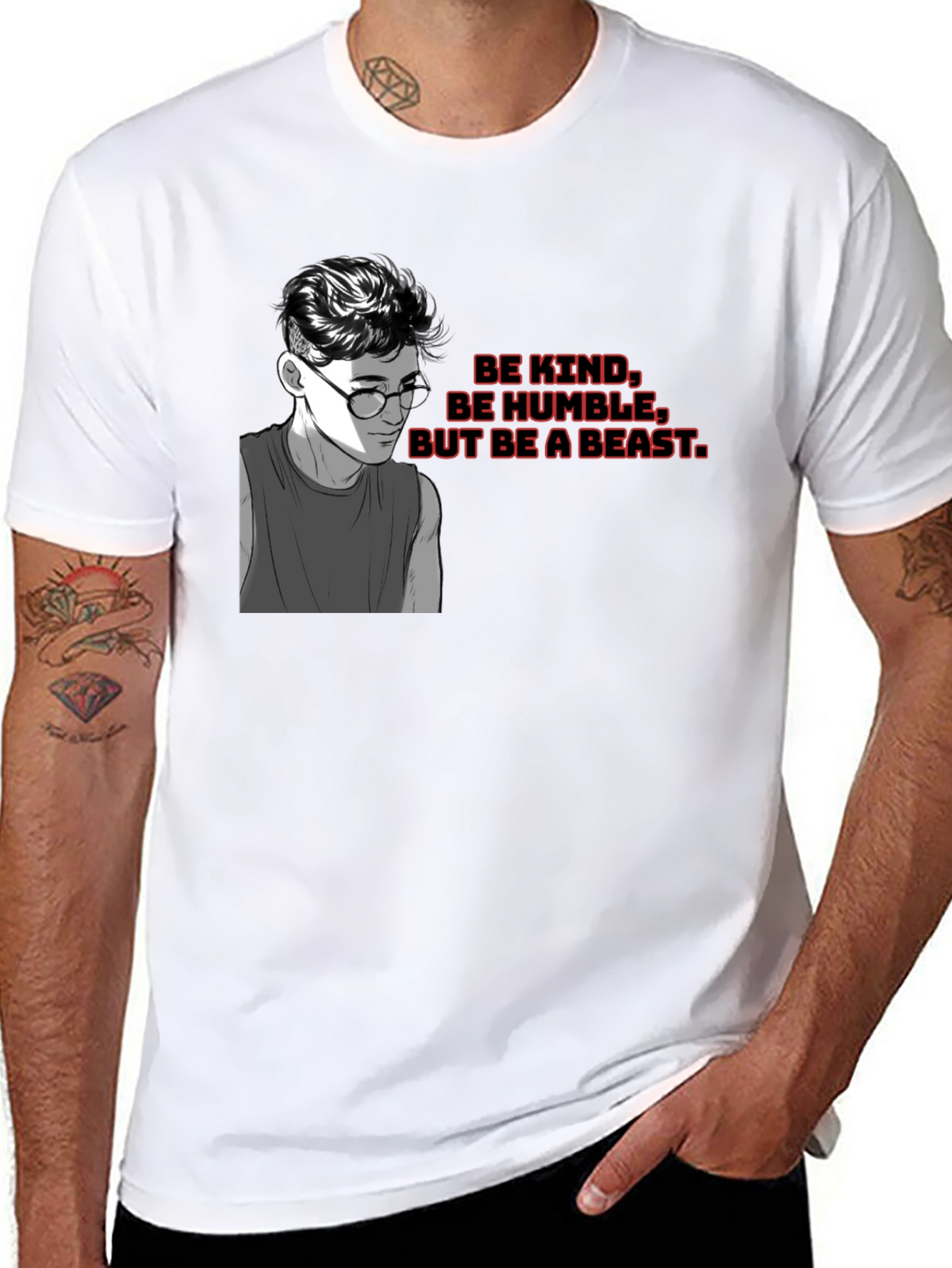 Be Kind Be Humble T-Shirt - Black Graphic Tee