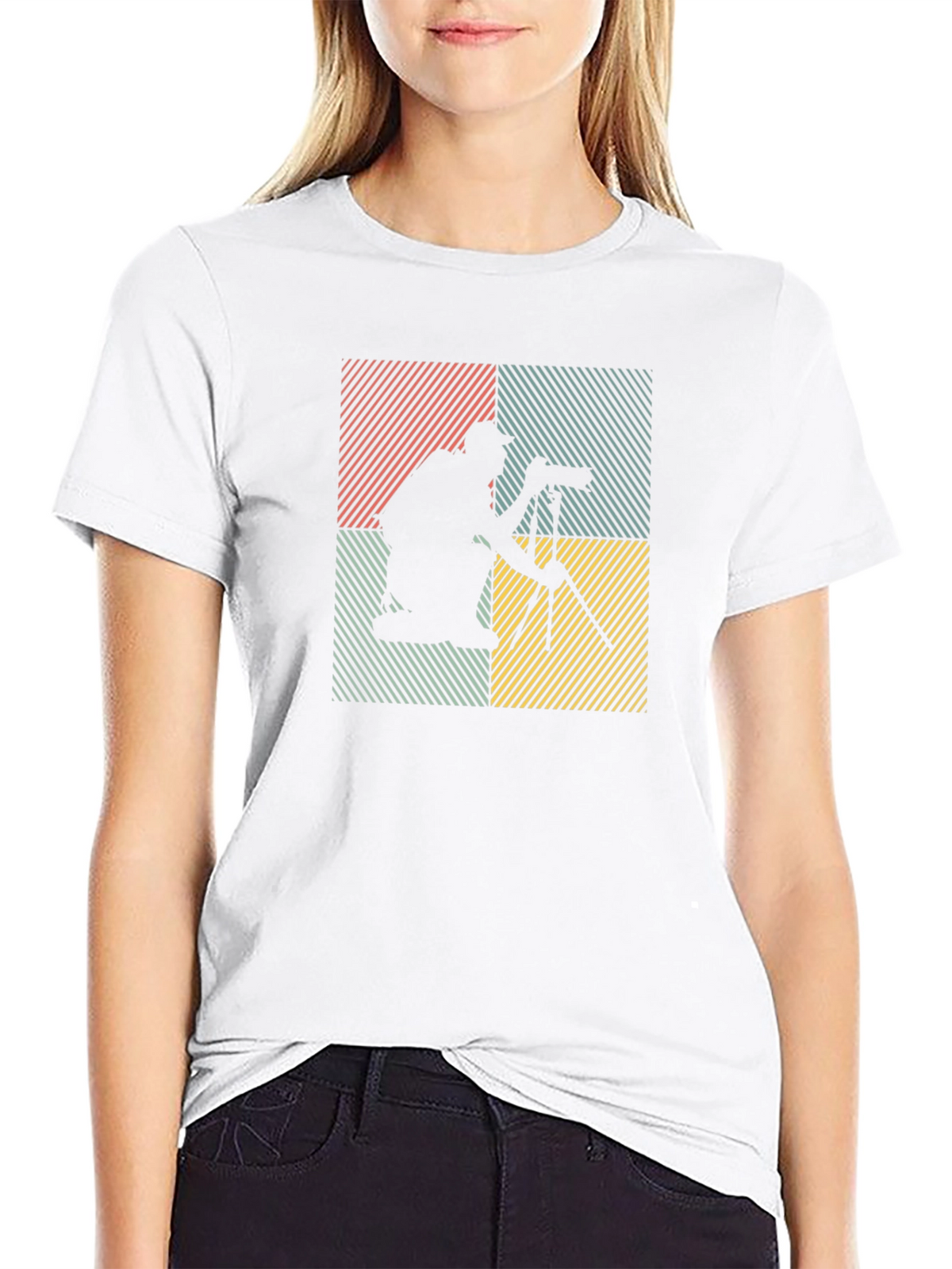 Photographer Silhouette Graphic Tee - Retro Style