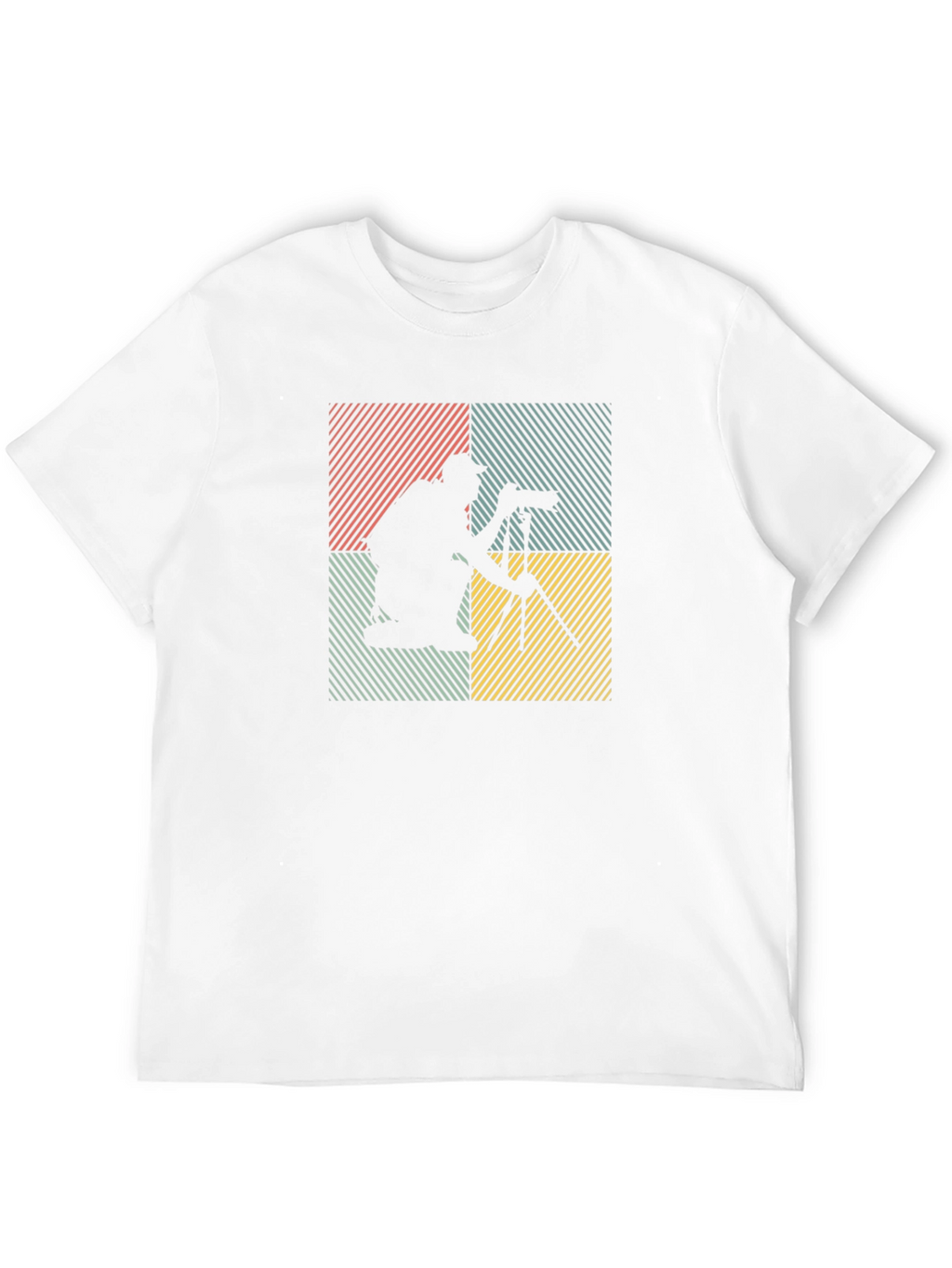 Photographer Silhouette Graphic Tee - Retro Style