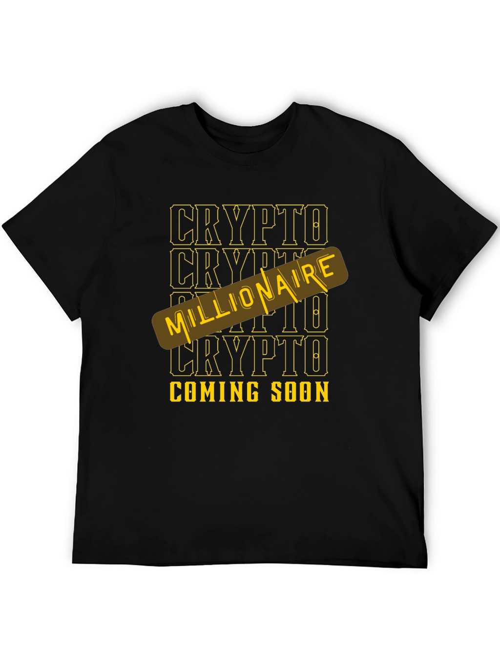 Crypto Millionaire Coming Soon Black T-Shirt