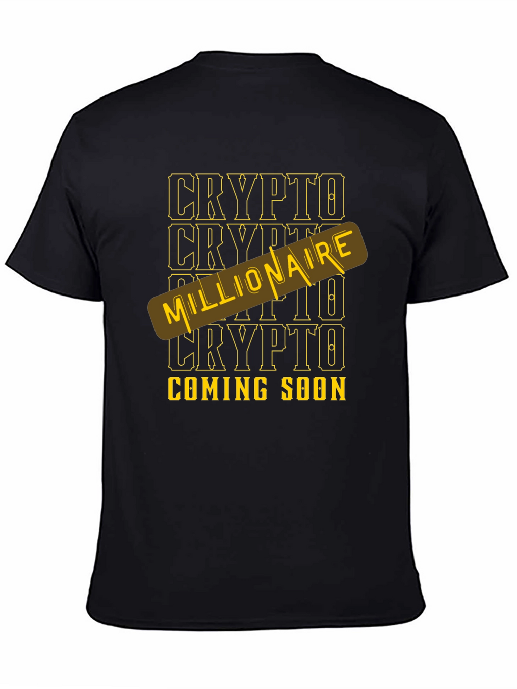 Crypto Millionaire Coming Soon Black T-Shirt
