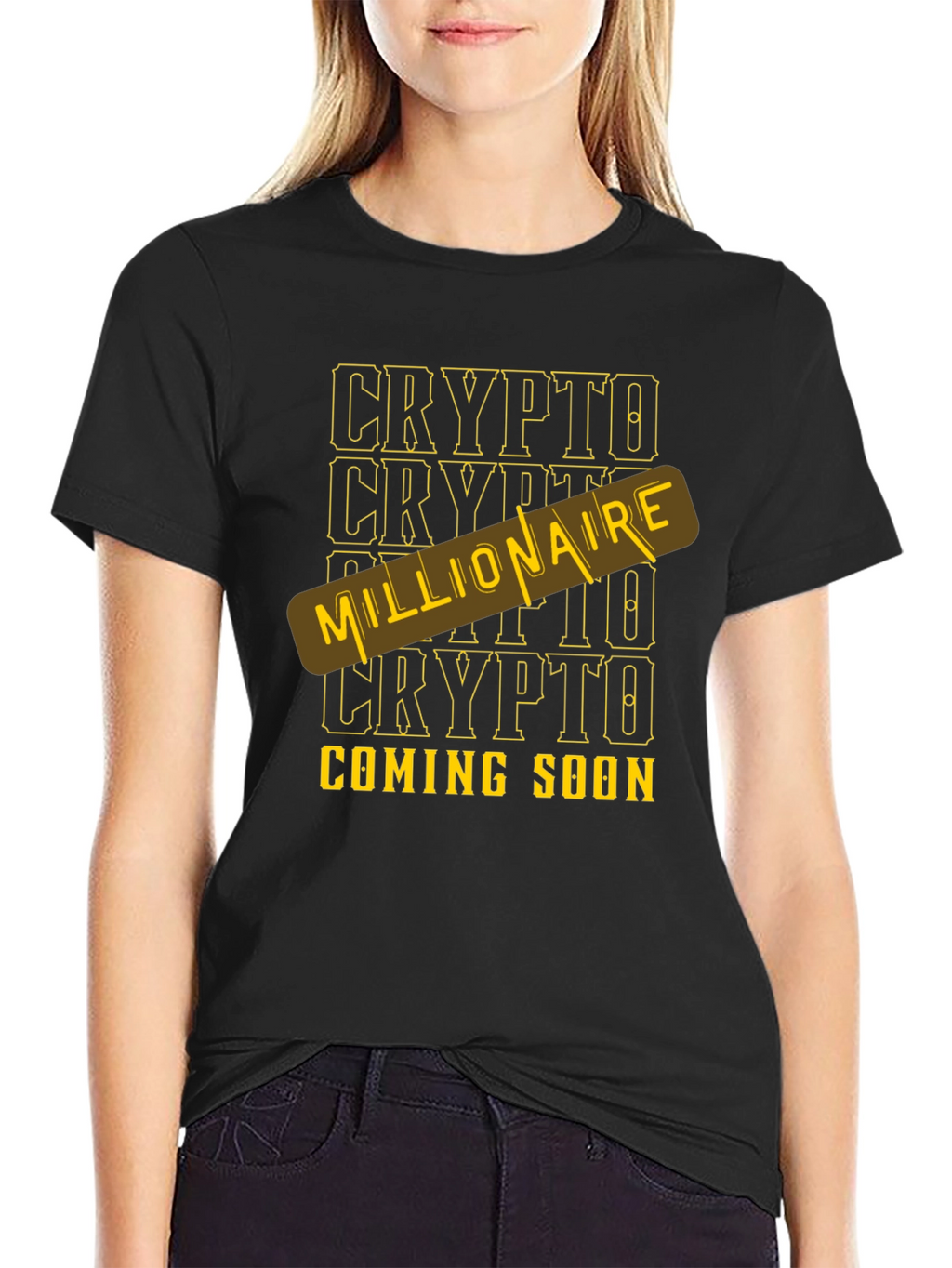 Crypto Millionaire Coming Soon Black T-Shirt