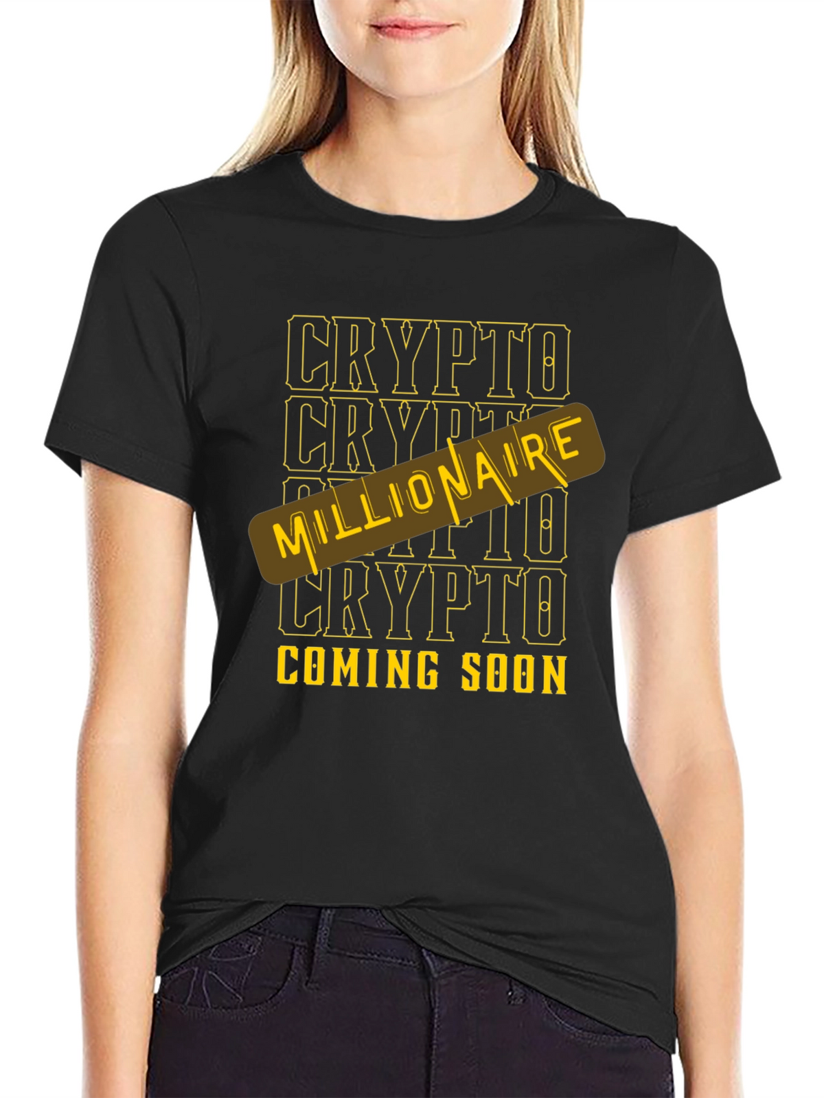 Crypto Millionaire Coming Soon Black T-Shirt