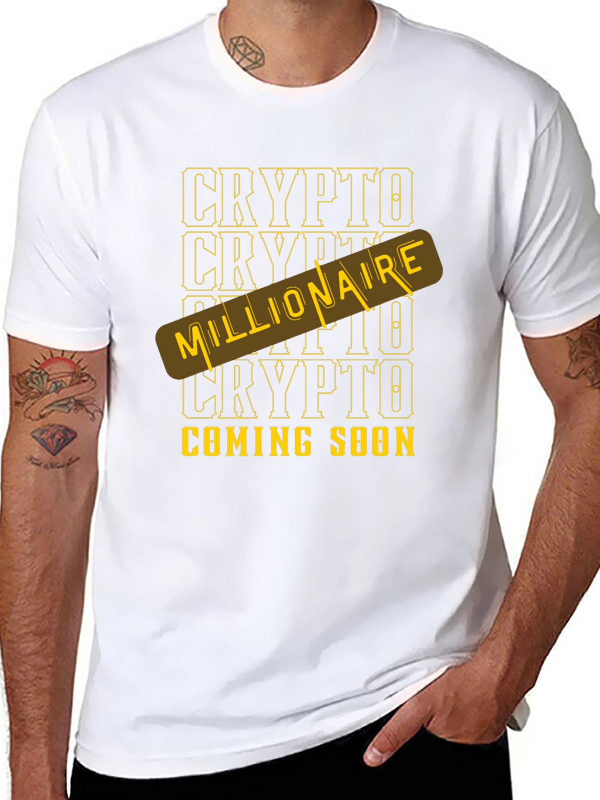 Crypto Millionaire Coming Soon Black T-Shirt