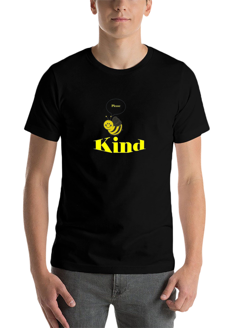 Be Kind T-Shirt - Black Cotton Blend