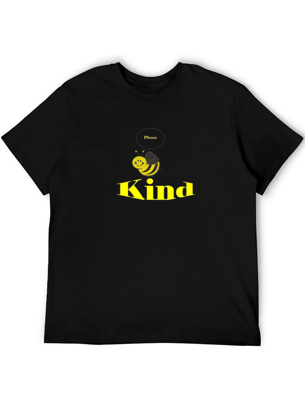Be Kind T-Shirt - Black Cotton Blend
