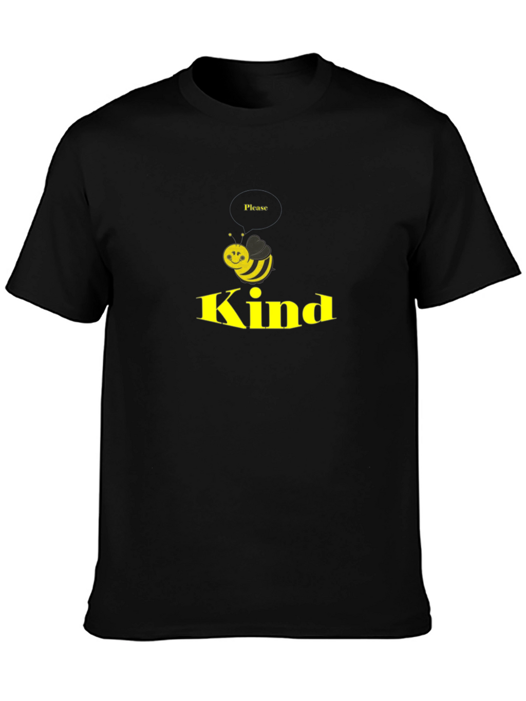 Be Kind T-Shirt - Black Cotton Blend