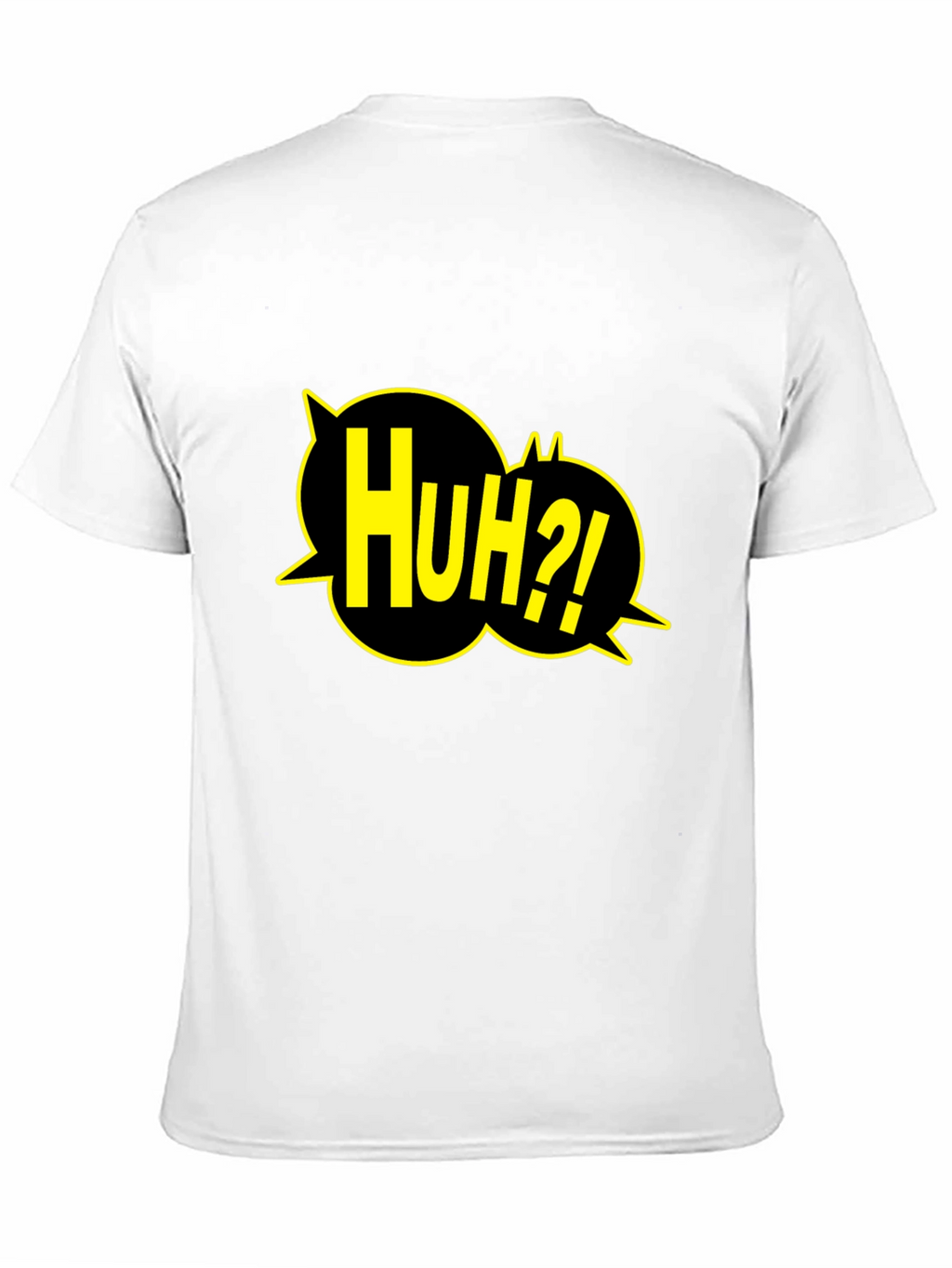 Huh?! Graphic Print Black T-Shirt