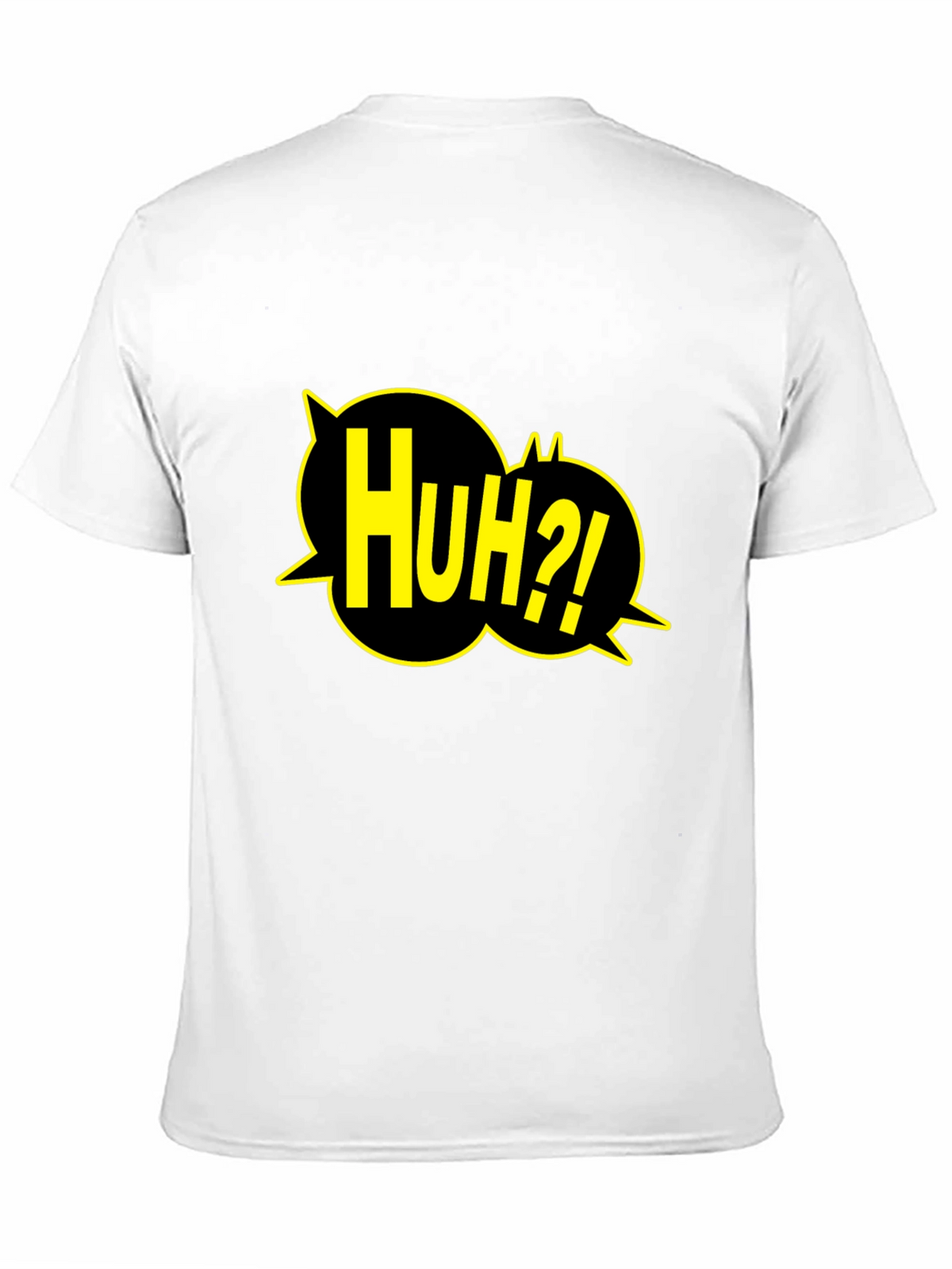 Huh?! Graphic Print Black T-Shirt