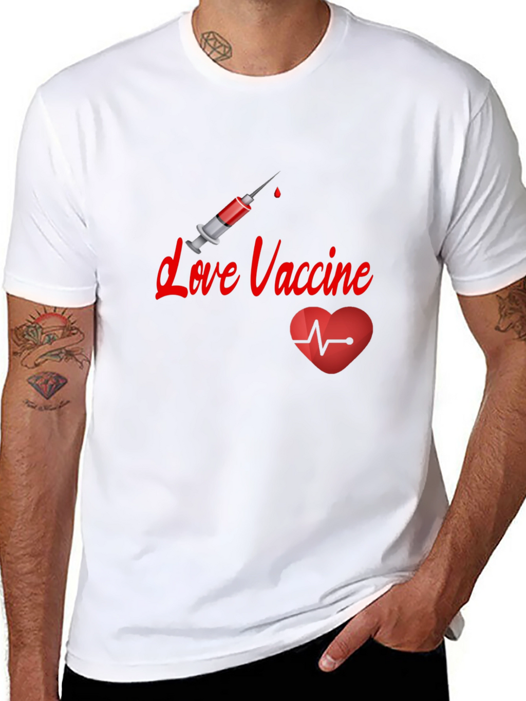 Love Vaccine T-Shirt - Pro-Vaccine Stylish Tee